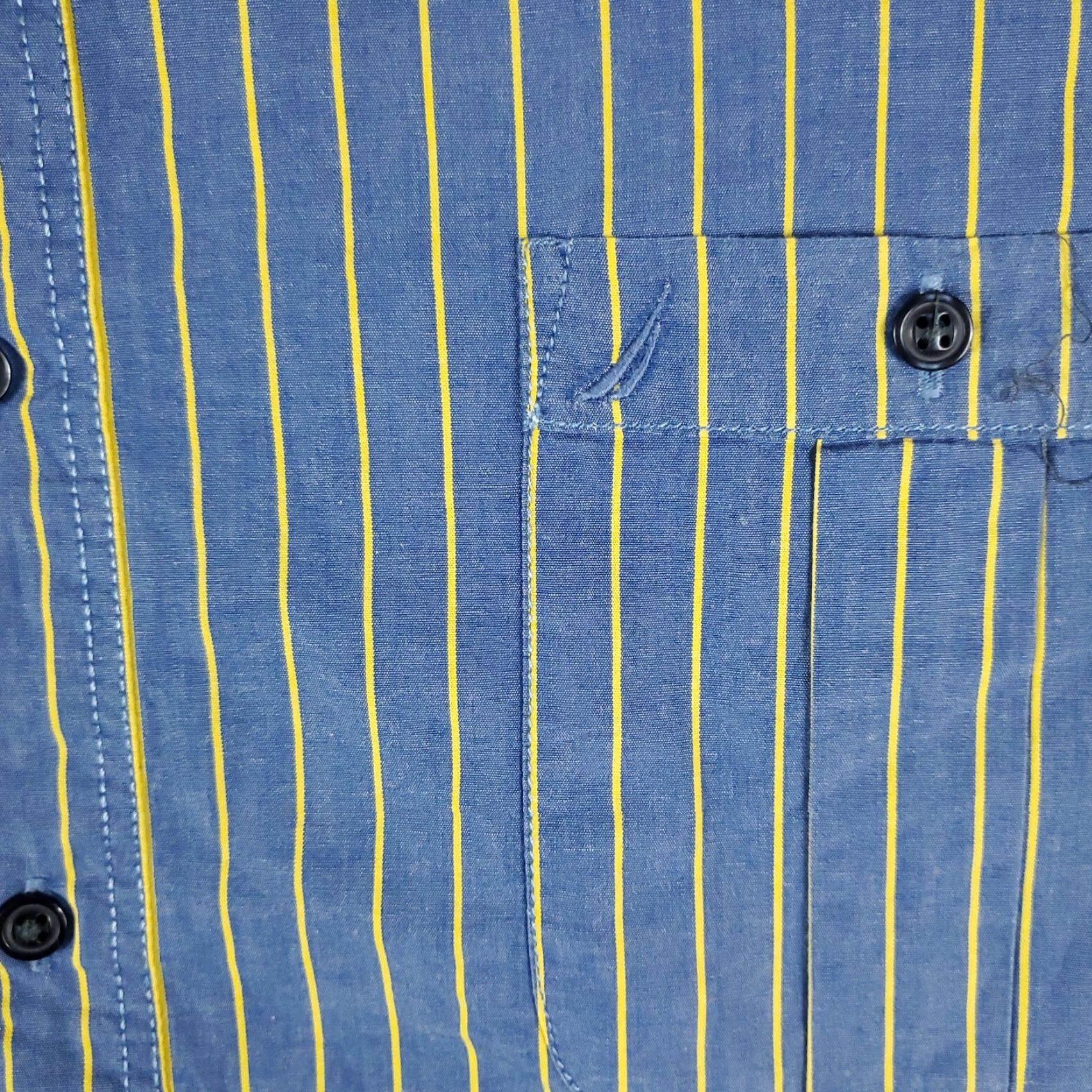 Nautica Nautica Shirt Mens 2XL Blue Striped Button-Up Long Sleeve Casual Classic Preppy Shirt Mens 2XL Blue Striped Button-Down Collared Cotton Woven Size US XXL / EU 58 / 5 - 3 Thumbnail