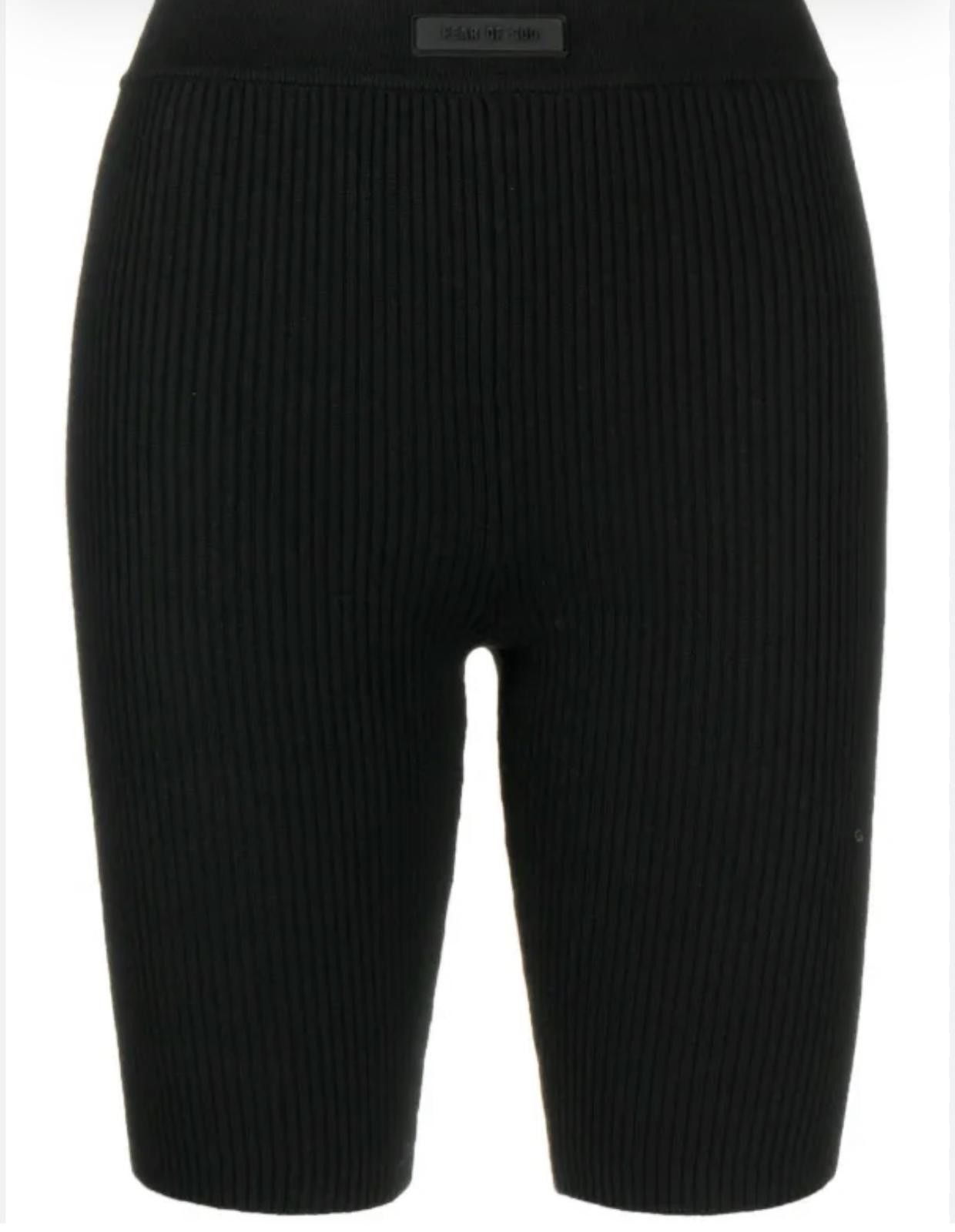 Other Fear of God Essentials Logo-Patch Ribbed Biker Shorts Size ONE SIZE - 1 Thumbnail