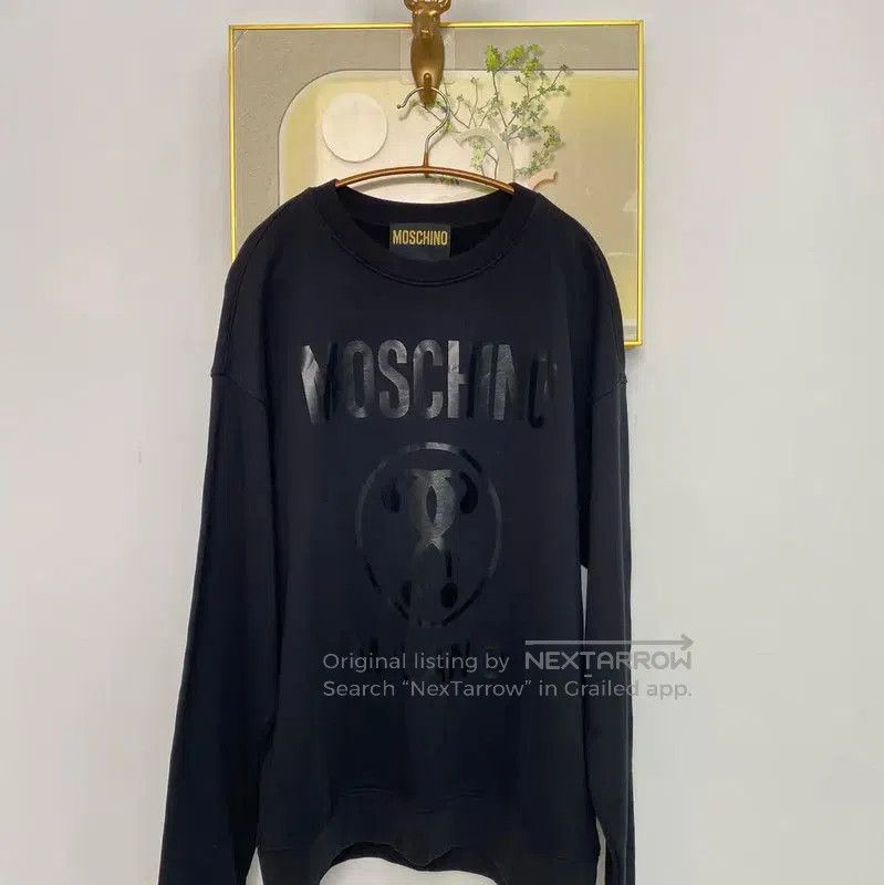 Moschino Moschino Black Cotton Men's Sweatshirt . Size US L / EU 52-54 / 3 - 1 Thumbnail
