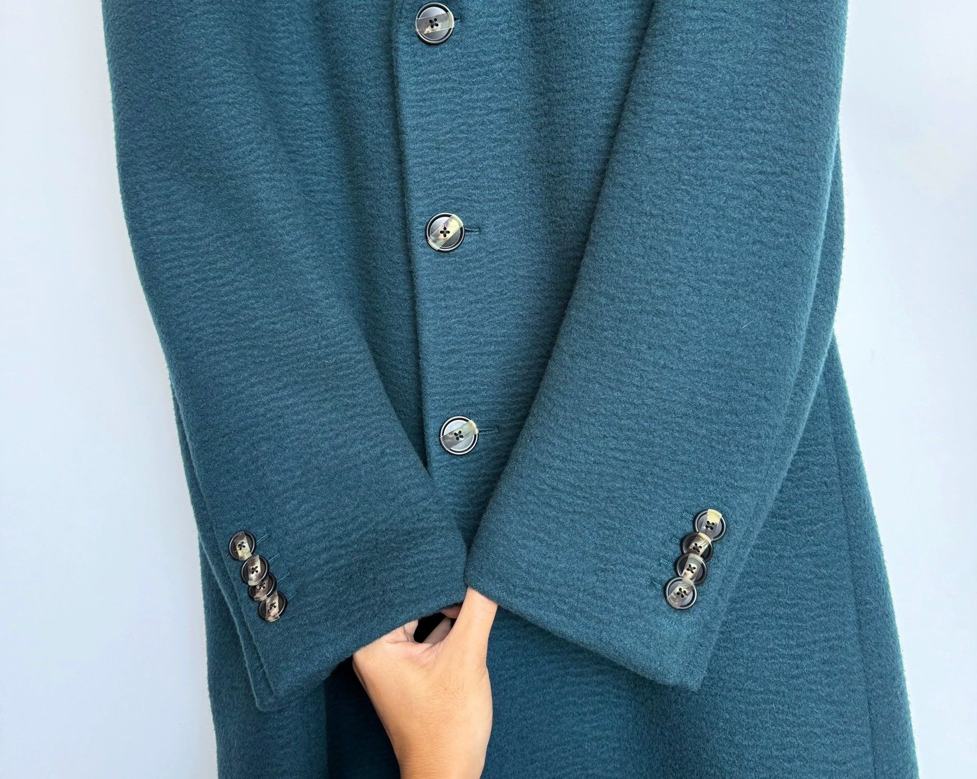 Salvatore Ferragamo Ferragamo Mink Fur Collar Water Wave Cashmere Coat 50 Size US M / EU 48-50 / 2 - 7 Thumbnail