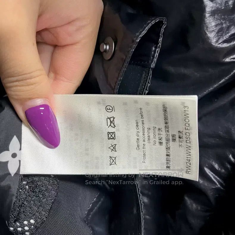 Louis Vuitton Louis Vuitton Black and white monogrammed floral print lon Size S / US 4 / IT 40 - 5 Thumbnail