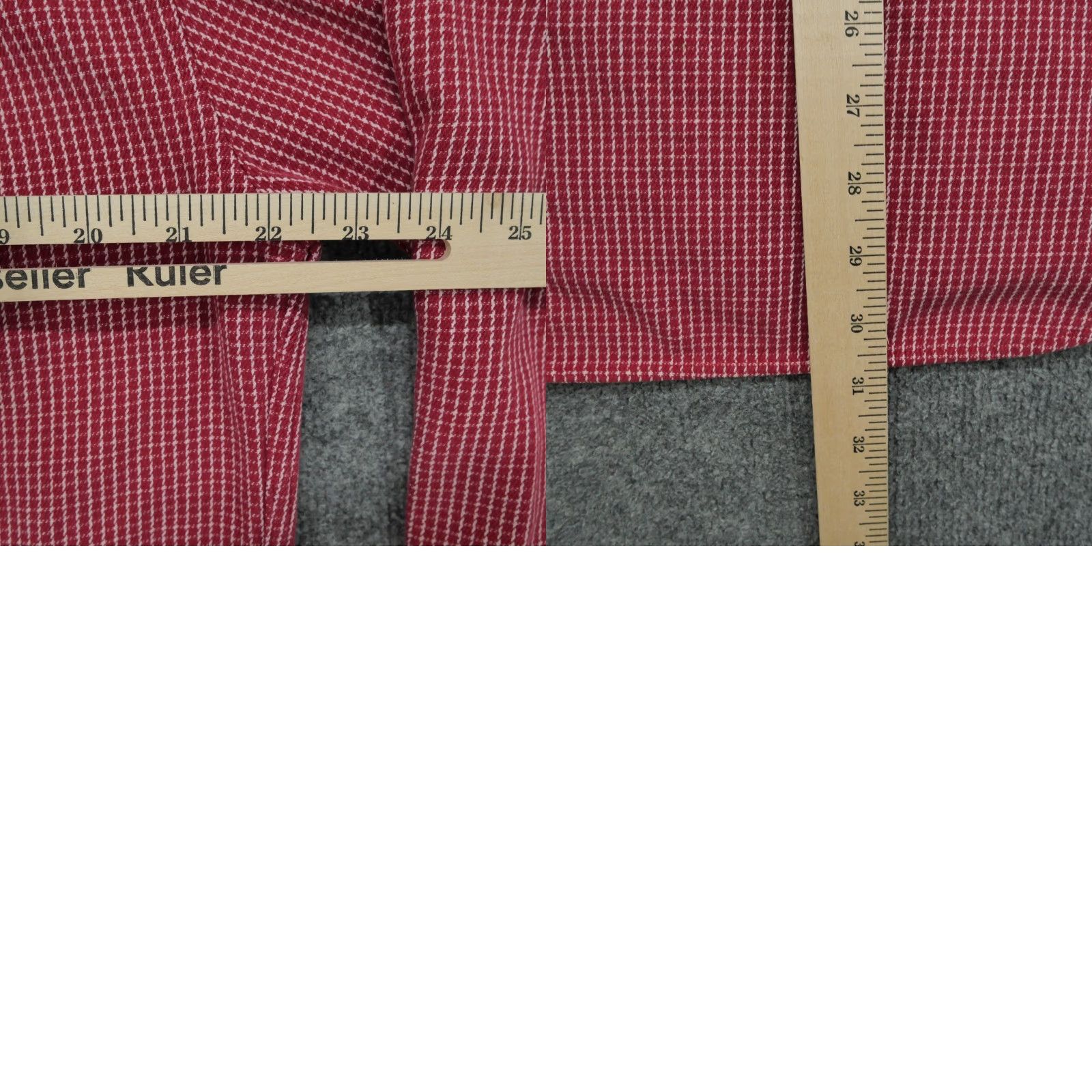 Vintage VINTAGE Sutter & Grant Shirt Mens Medium Red White Houndstooth Heavyweight 90s Size US M / EU 48-50 / 2 - 8 Thumbnail