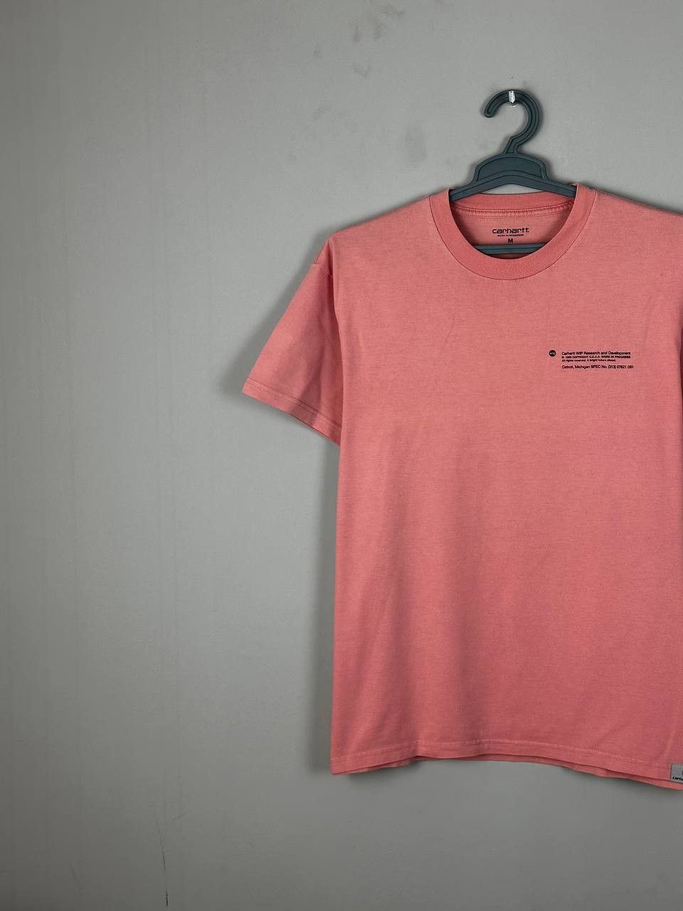 Carhartt Wip Carhartt WIP Pink Structures Logo Streetwear T Shirt Size US M / EU 48-50 / 2 - 3 Thumbnail