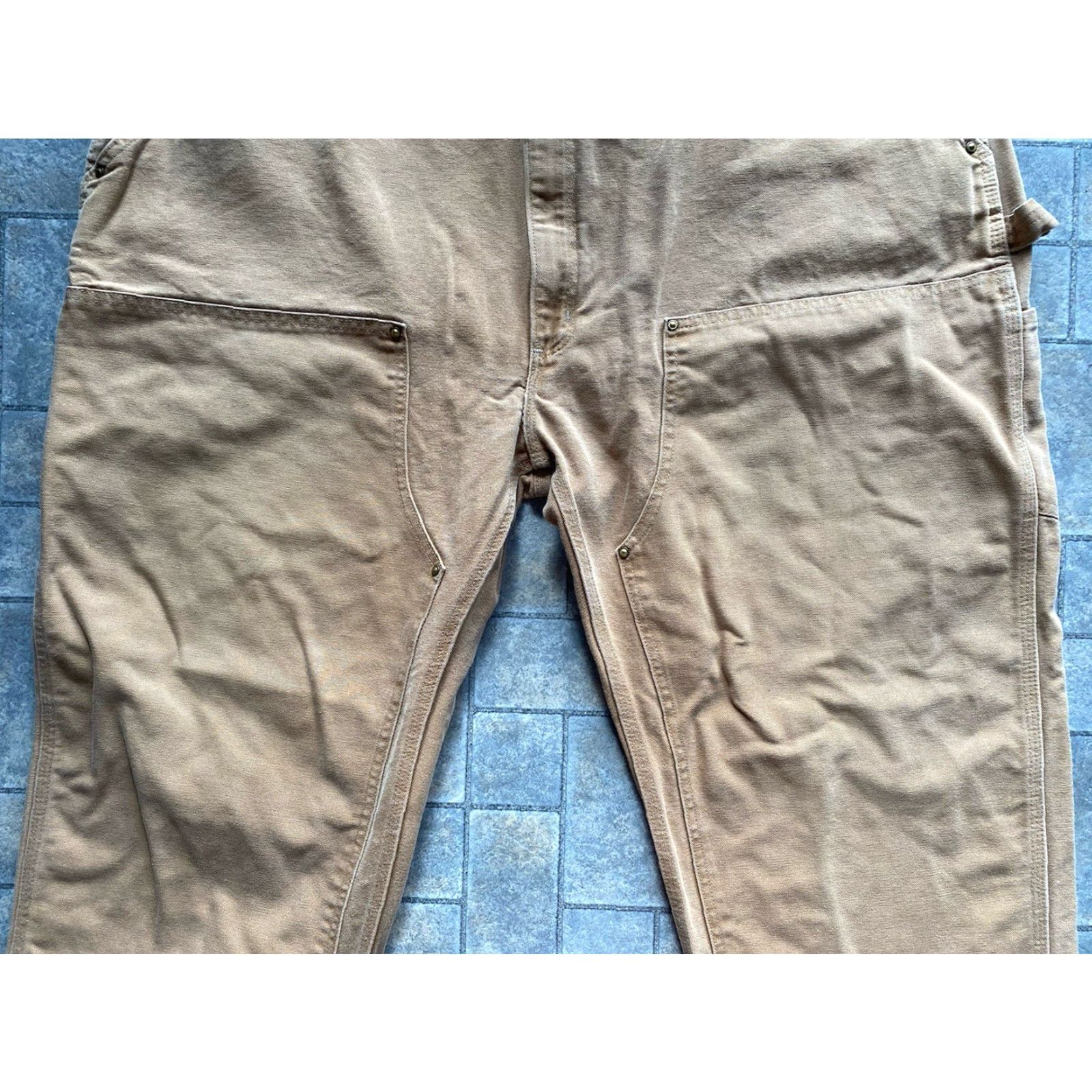 Carhartt VINTAGE Carhartt B01 BRN Men’s Double Knee Pants 50x30 Brown Mens Pants Brown 50 30 Big & Tall Inseam 30 Size US 34 / EU 50 - 7 Thumbnail