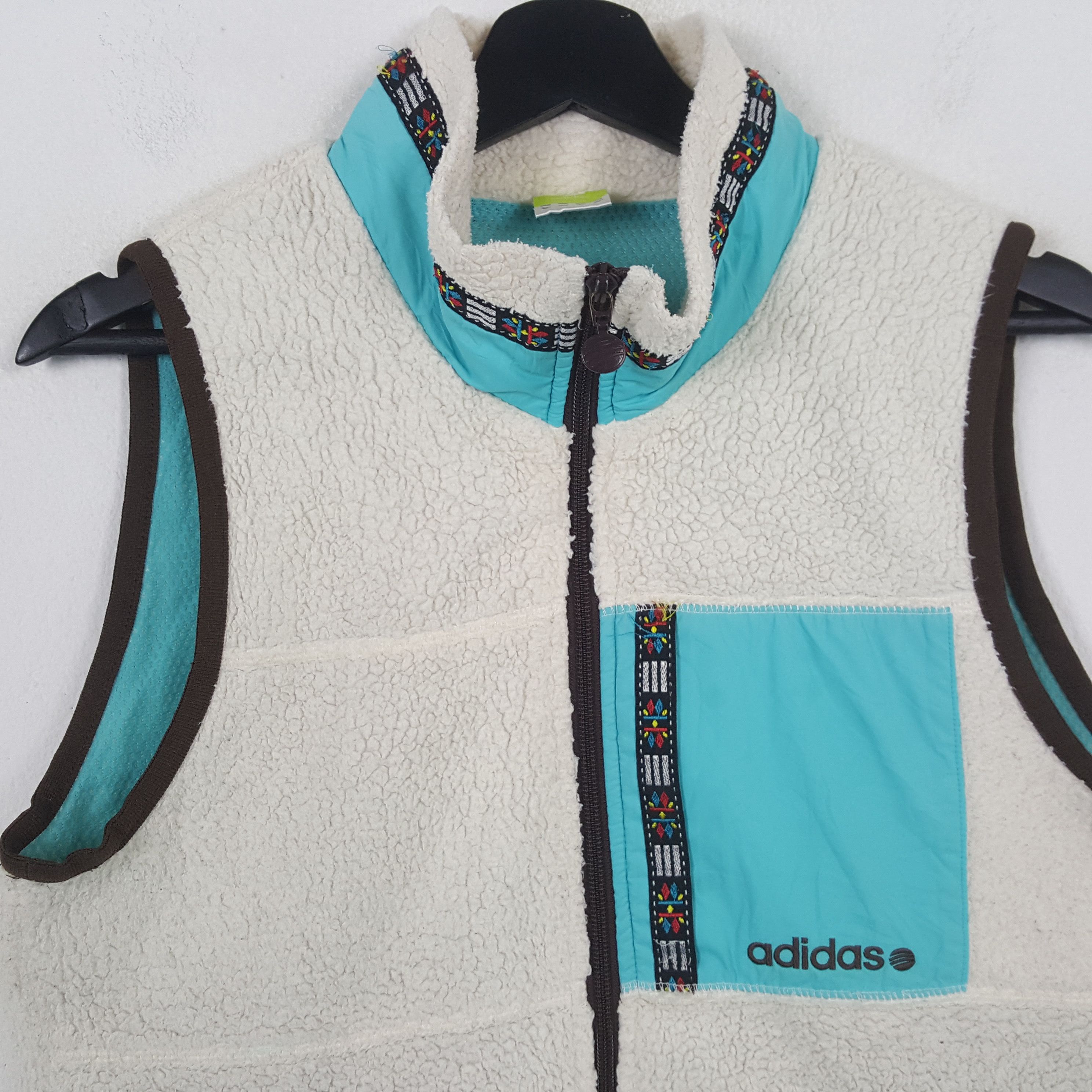 Adidas × Vintage Adidas X Custom Yohji Yamamoto Art Sherpa Vest c282n26 Size US XS / EU 42 / 0 - 4 Thumbnail