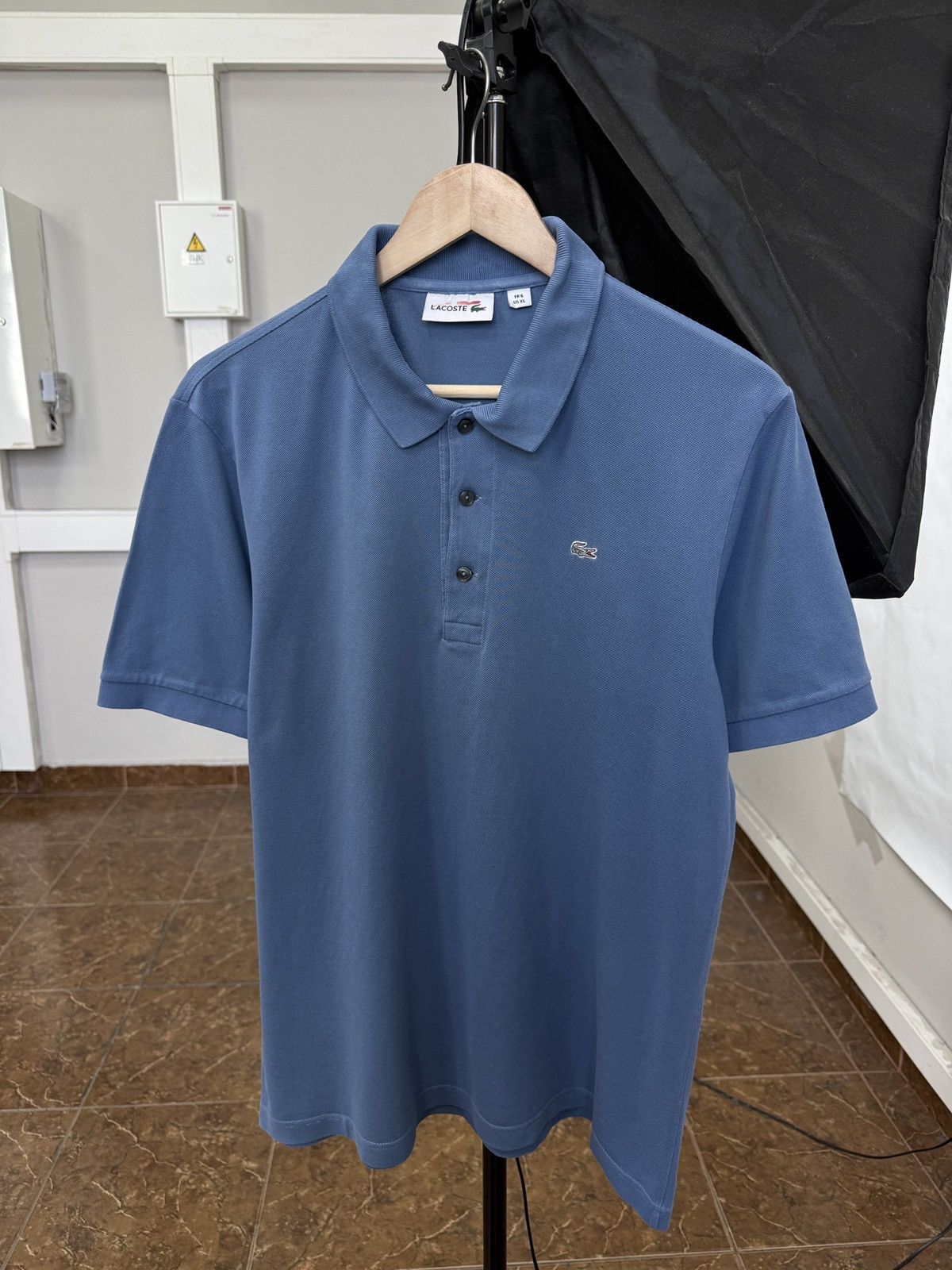 Lacoste 🇫🇷 Lacoste Classic Polo T-Shirt Made in France Retro Rare Size US XL / EU 56 / 4 - 2 Thumbnail