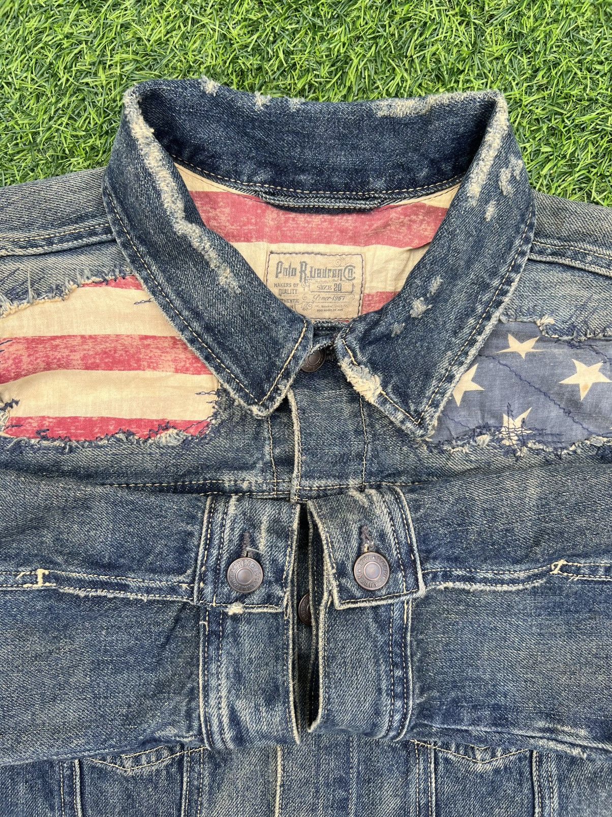 Polo Ralph Lauren Polo Ralph Lauren Distressed American 🇺🇸 Denim Trucker Jacket Size US M / EU 48-50 / 2 - 24 Thumbnail