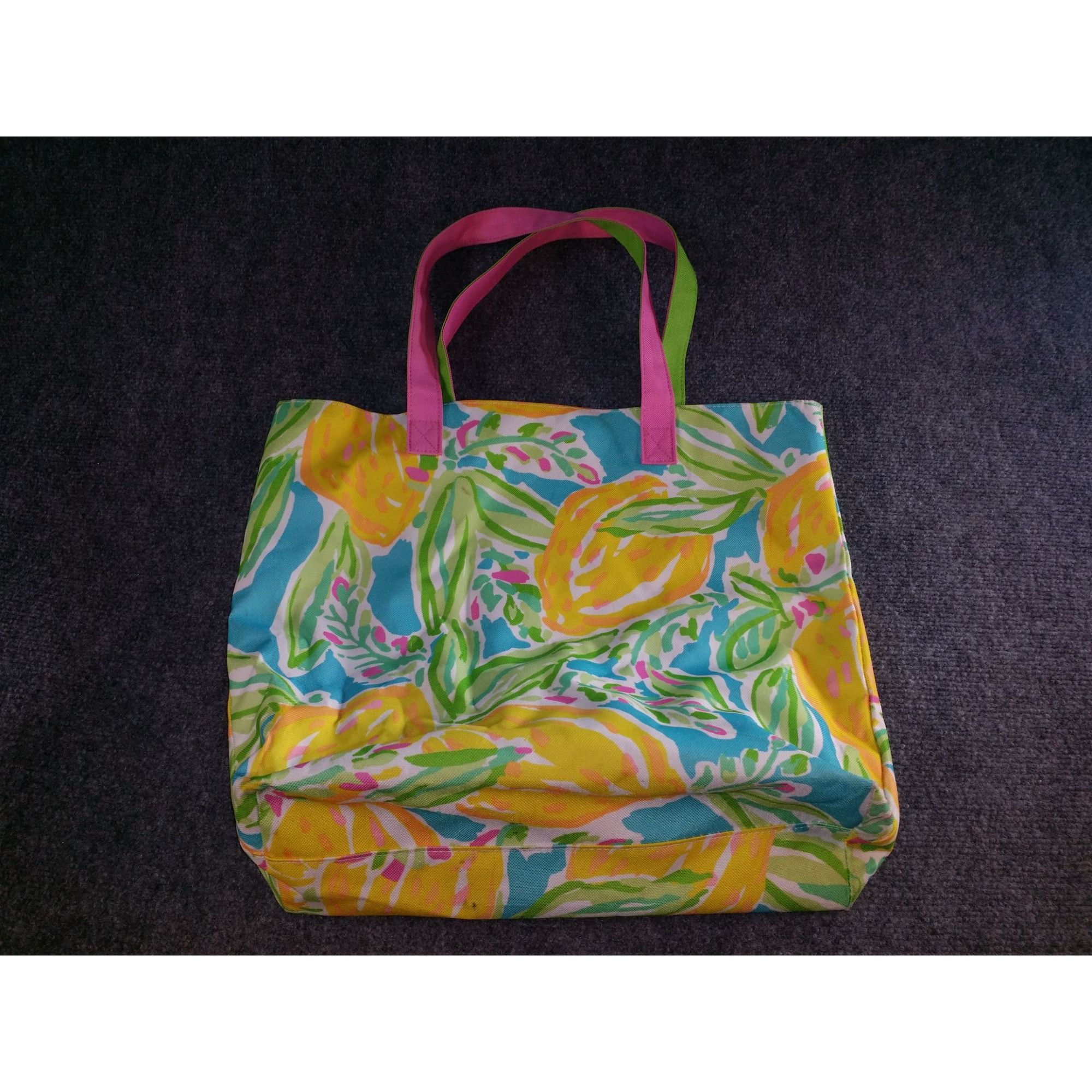 Lilly Pulitzer Lilly Pulitzer By Estee Lauder Floral Tote Bag Canvas Bag Mu Size ONE SIZE - 4 Thumbnail