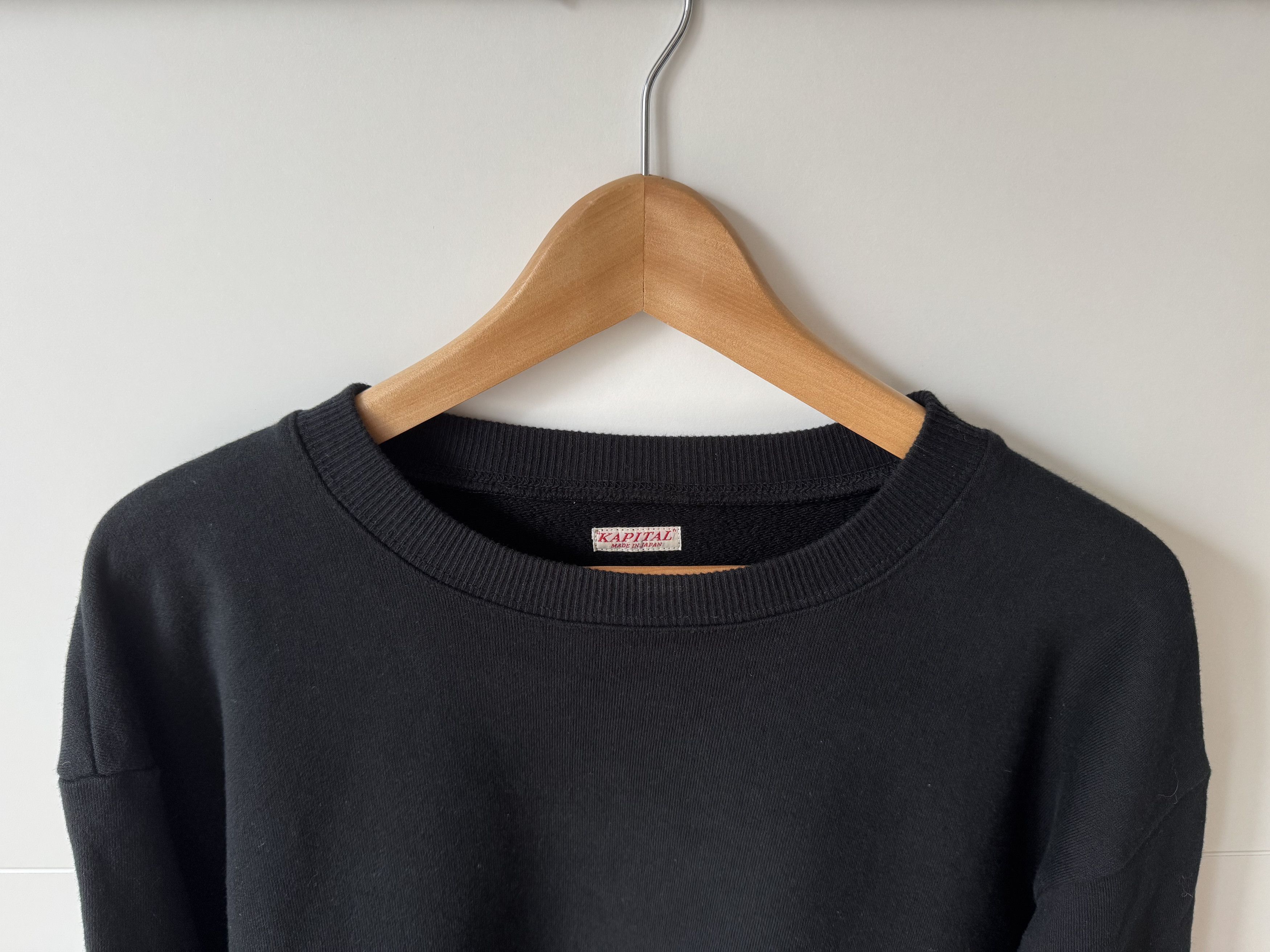 Kapital [3] ECO Smilie Fleece Knit Crew Sweat (FW21) Size US L / EU 52-54 / 3 - 5 Thumbnail