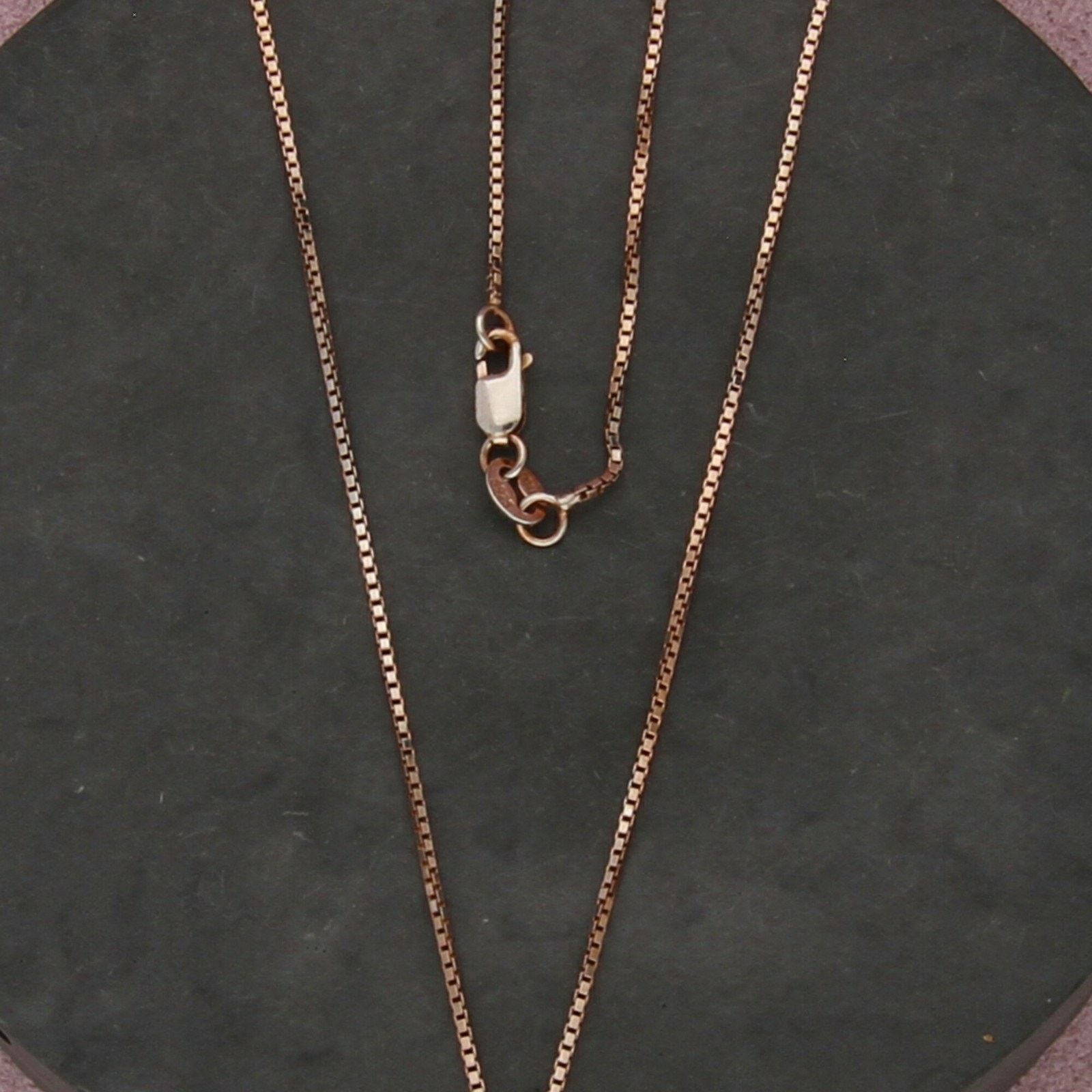 Sterling Silver sterling silver gold plate 1mm box chain necklace size 18in Size ONE SIZE - 3 Thumbnail