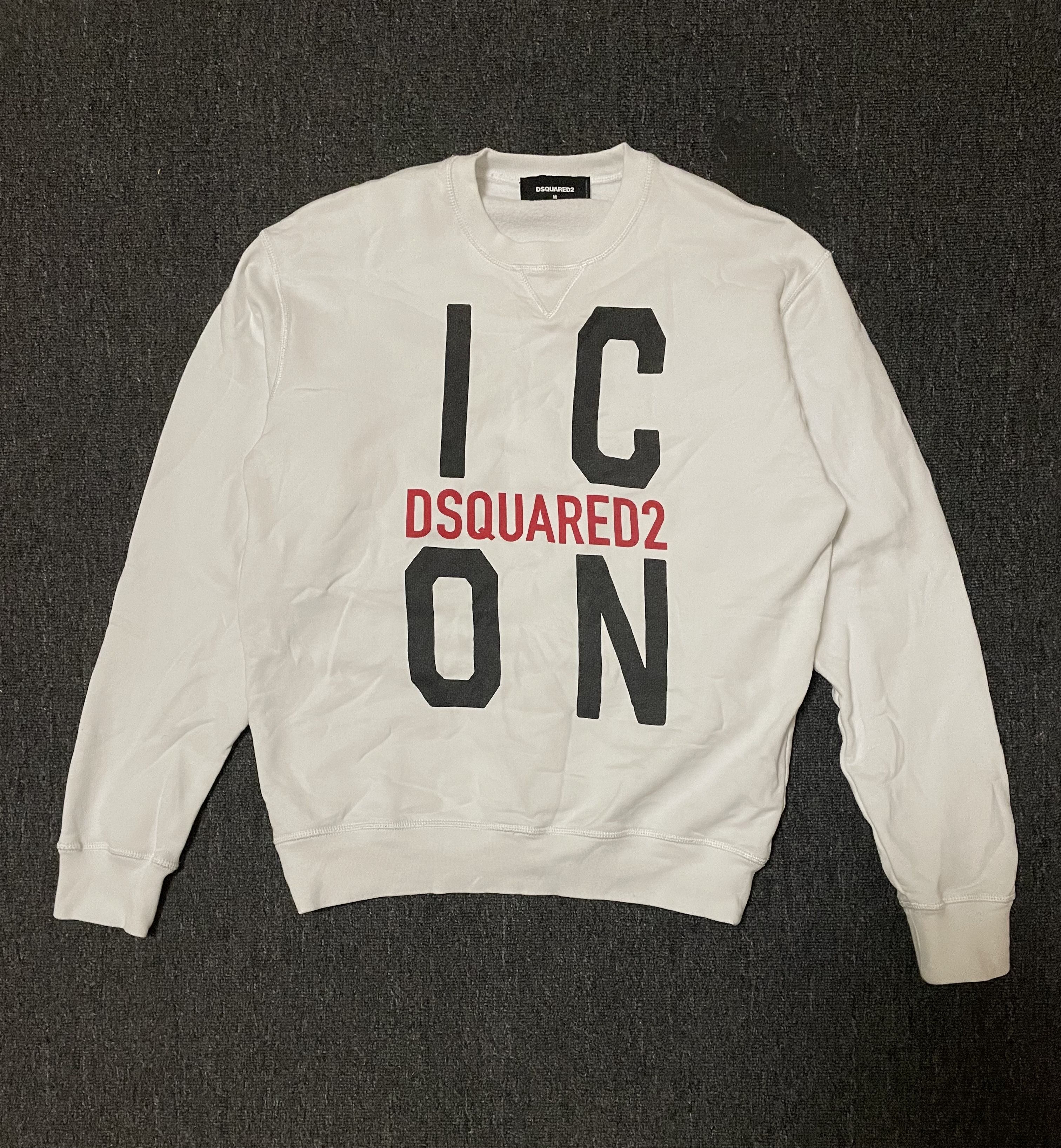Dsquared2 DSQUARED2 white ICON sweatshirt size M Size US M / EU 48-50 / 2 - 3 Thumbnail