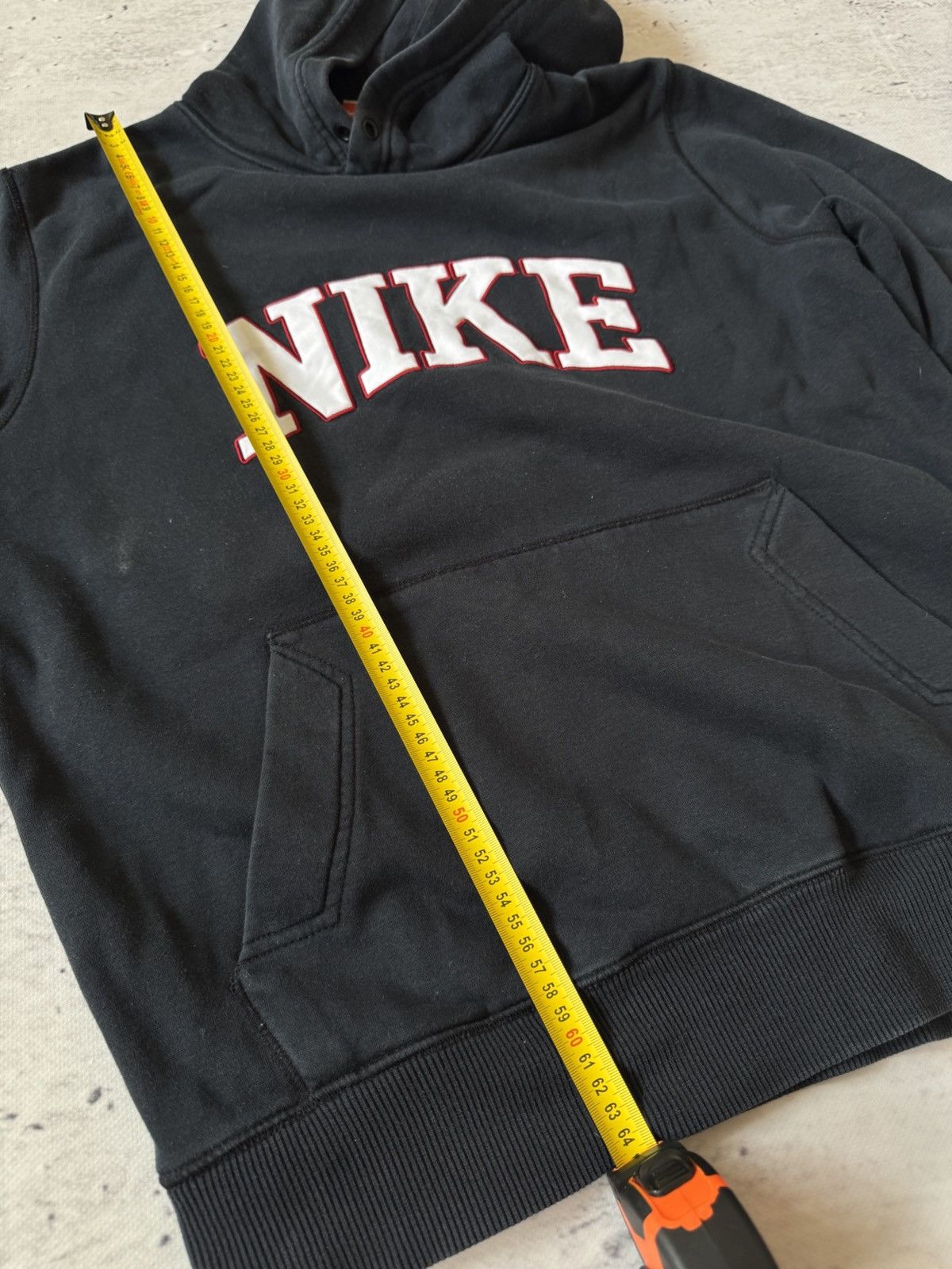 Nike × Vintage NIKE VINTAGE 00s y2k OVERSIZE BAGGY HOODIE CENTER LOGO Size US S / EU 44-46 / 1 - 9 Thumbnail