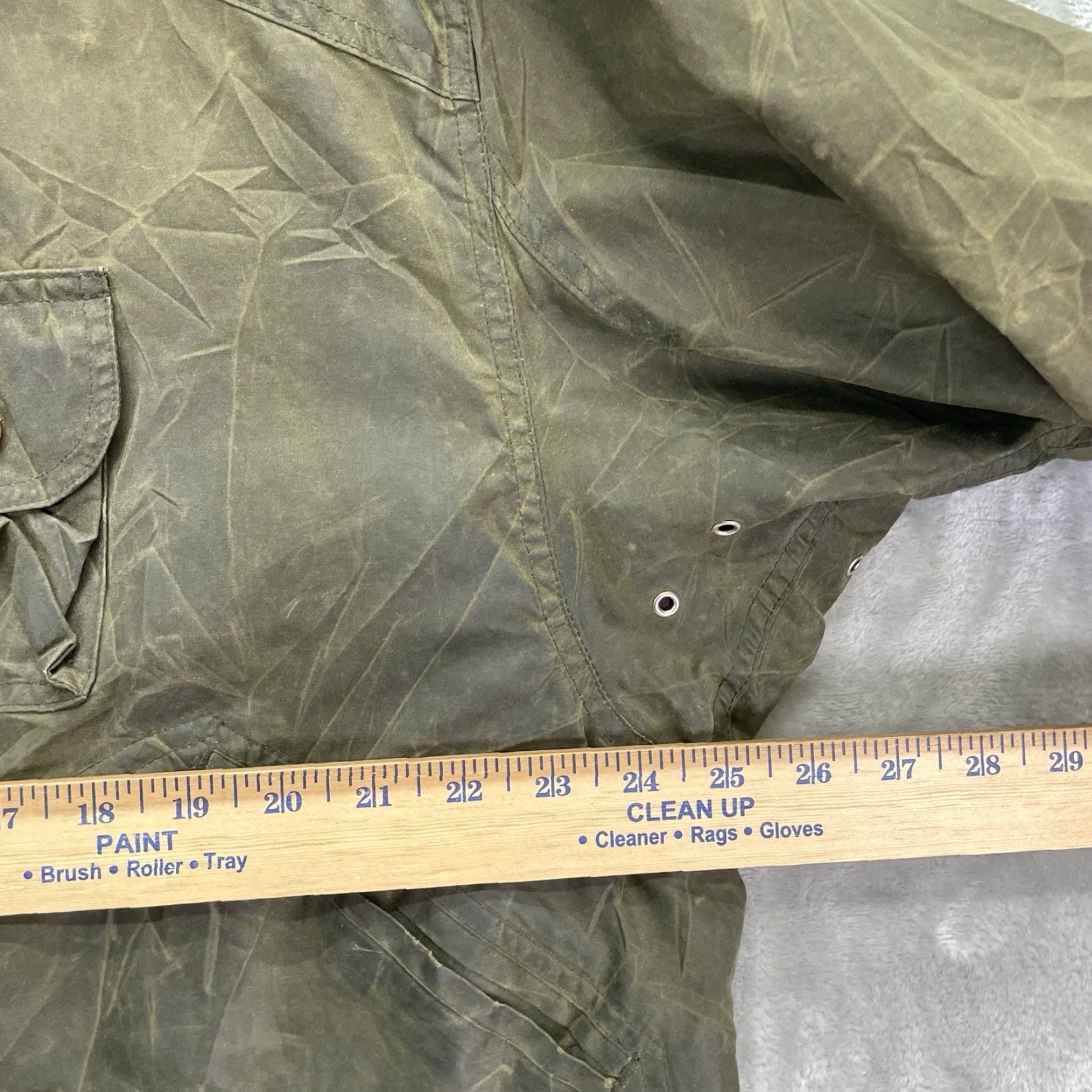 Polo Ralph Lauren VTG Polo Ralph Lauren Sportsman jacket Men XL waxed Lined cotton canvas Military Jacket Army Hunting 90s Green - Mens Size US XL / EU 56 / 4 - 6 Thumbnail