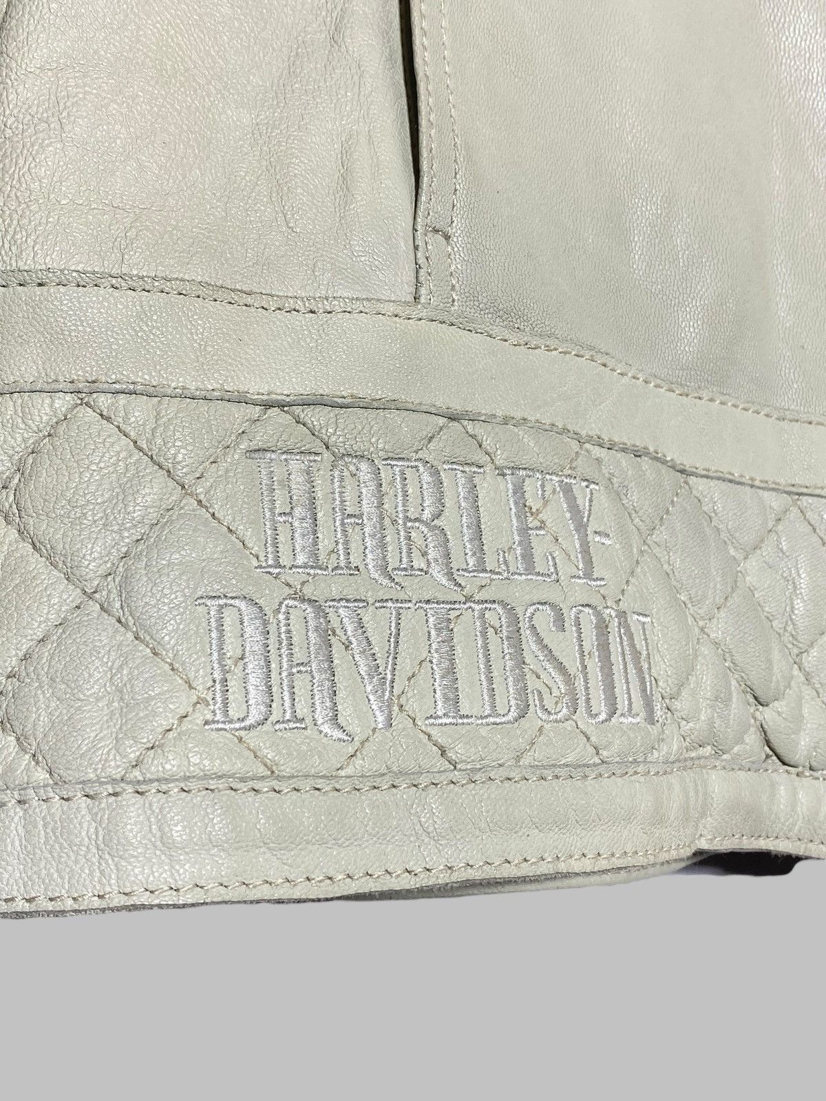 Harley Davidson 🔥 HARLEY DAVIDSON IMPERIAL FAUX WEB SKULL LEATHER JACKET Size M / US 6-8 / IT 42-44 - 5 Thumbnail