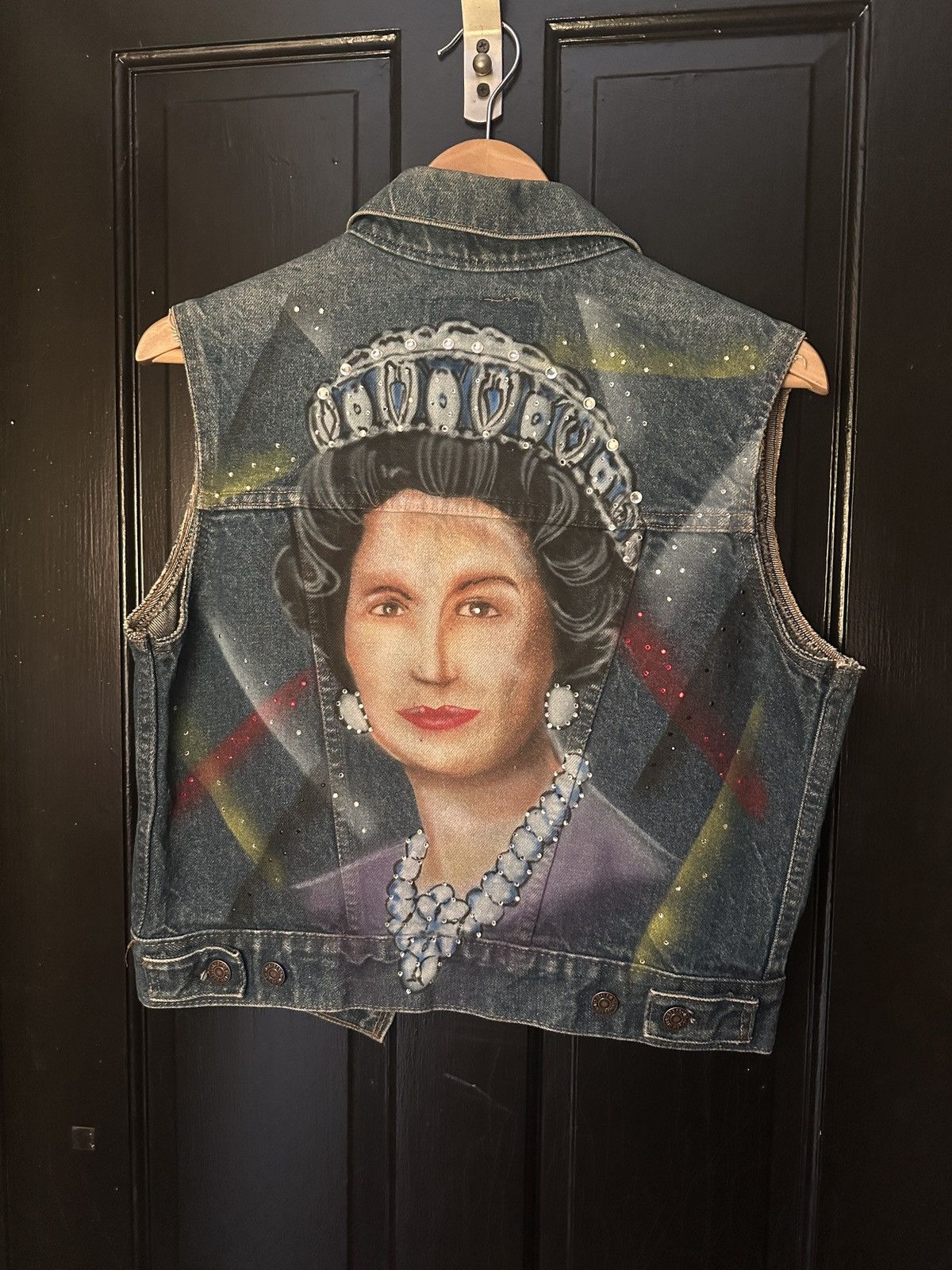 Levi's Custom Queen painted Levi’s denim vest Size S / US 4 / IT 40 - 1 Thumbnail