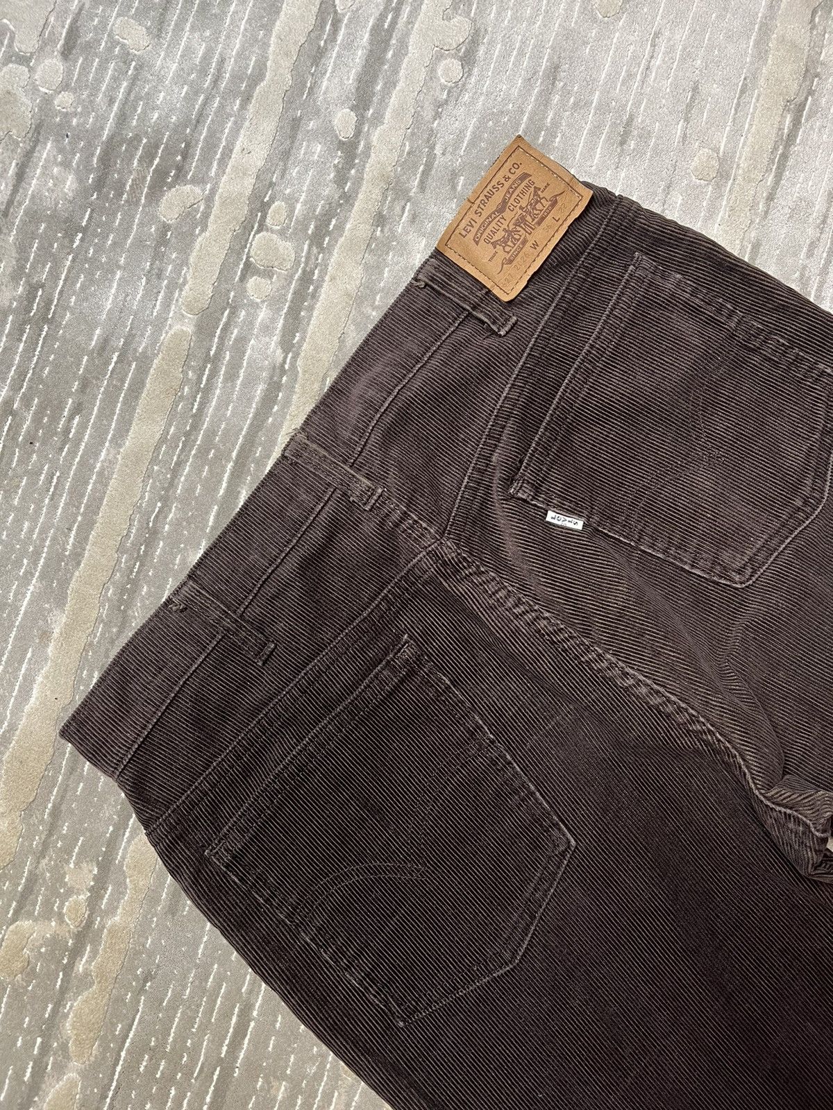 Levi's × Levi's Vintage Clothing × Vintage Levi’s vintage velvet rare pants brown y2k Size US 36 / EU 52 - 2 Thumbnail