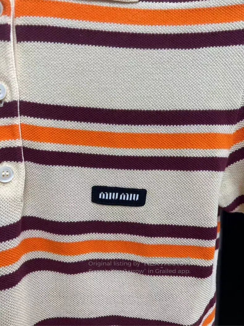 Miu Miu Miu Miu Size s Striped short sleeve Size S / US 4 / IT 40 - 3 Thumbnail