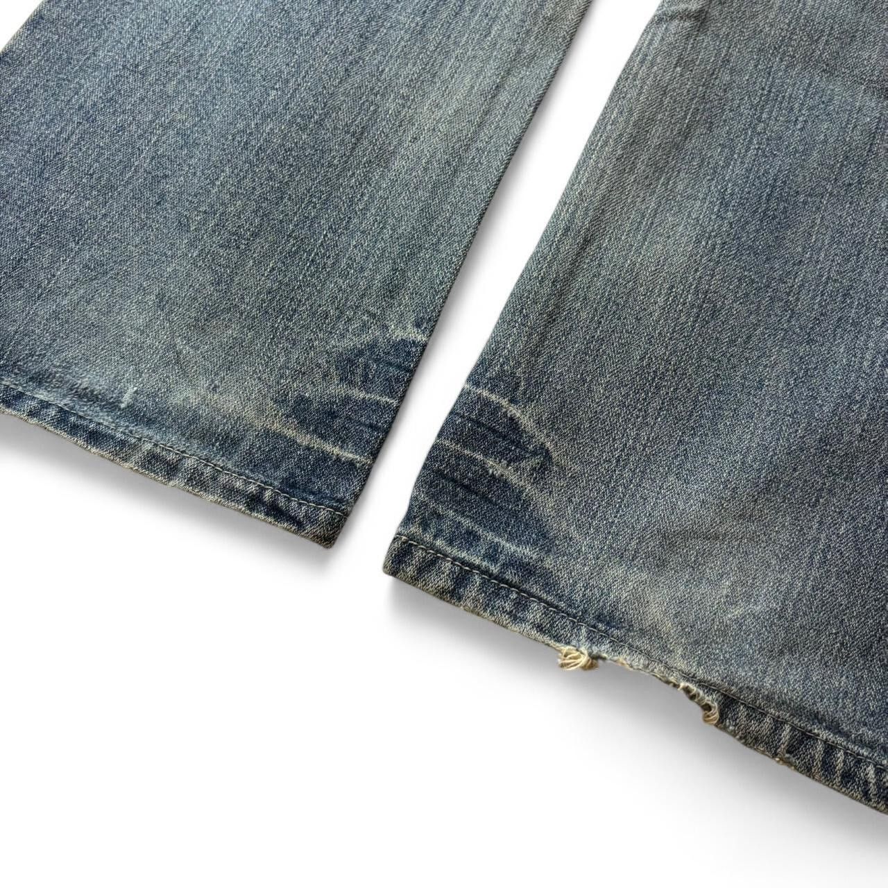 Vintage Vintage Y2K Faded Blue Straight Leg Fit Denim Jeans 34x32.5 Size US 34 / EU 50 - 6 Thumbnail
