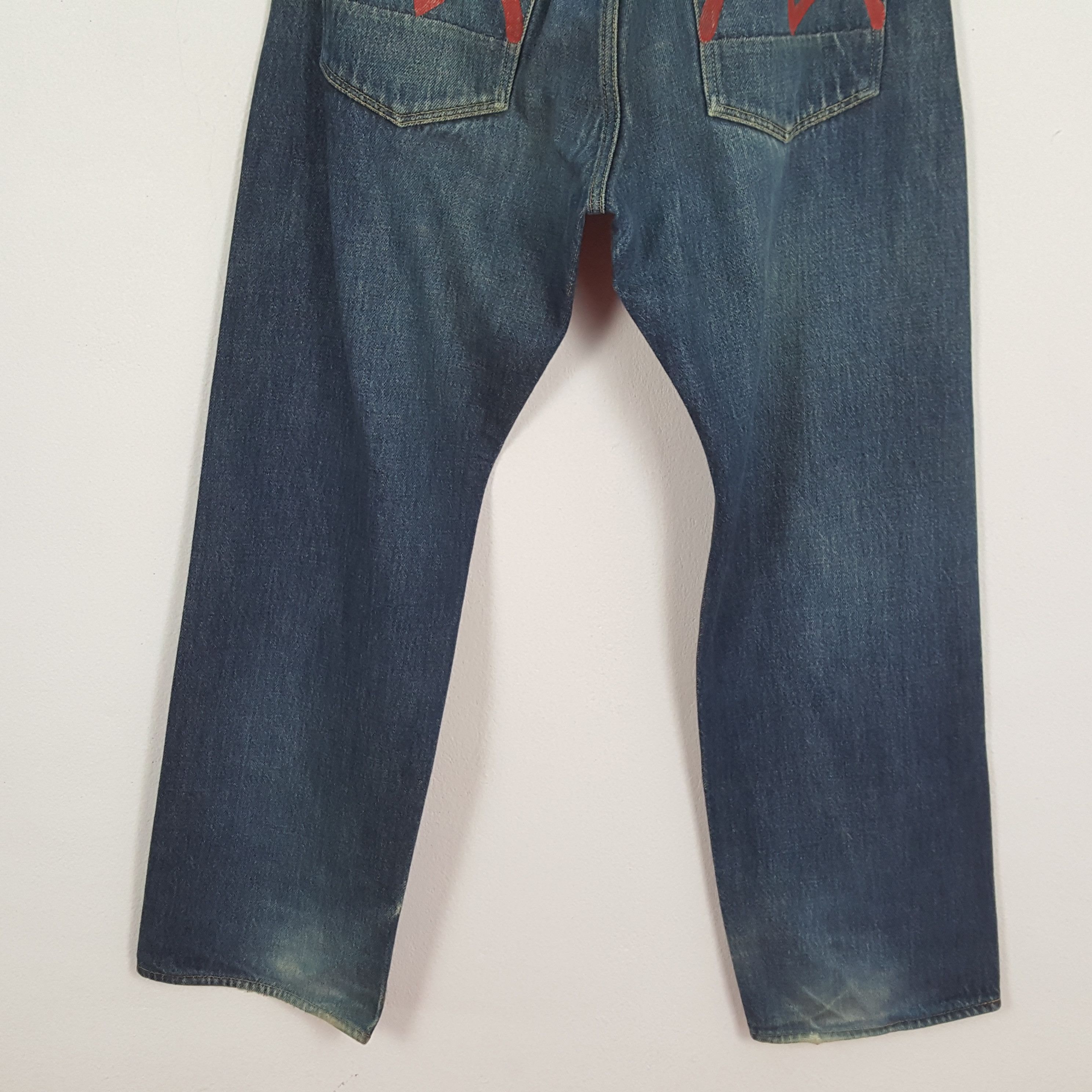 Evisu × Japanese Brand × Vintage Vintage EVISU Japanese Brand Daicock Custom Design Jeans Size US 32 / EU 48 - 6 Thumbnail
