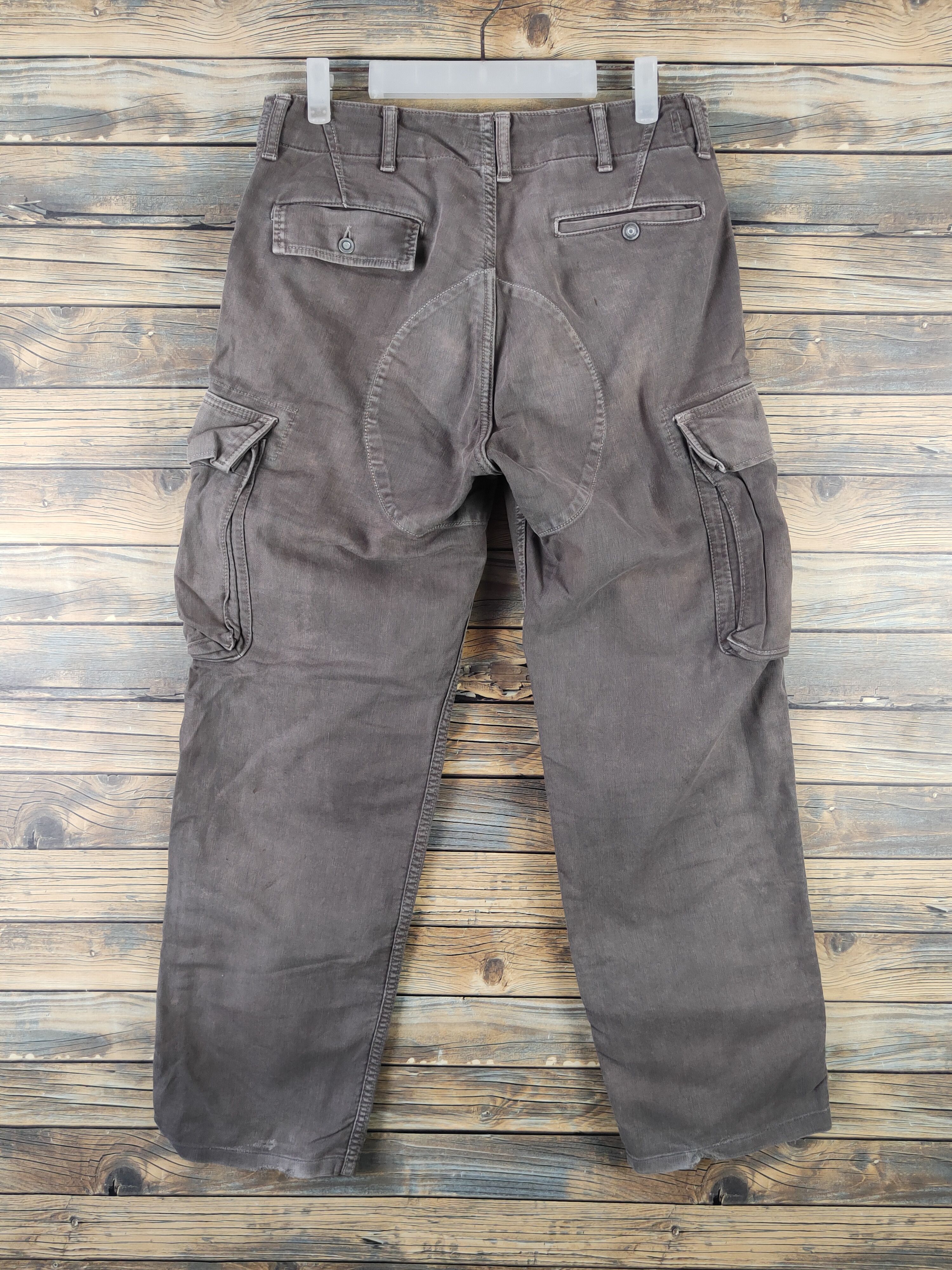 Johnbull DL John Bull Brown Faded Multipocket Cargo Pants #1955 Size US 31 - 7 Thumbnail