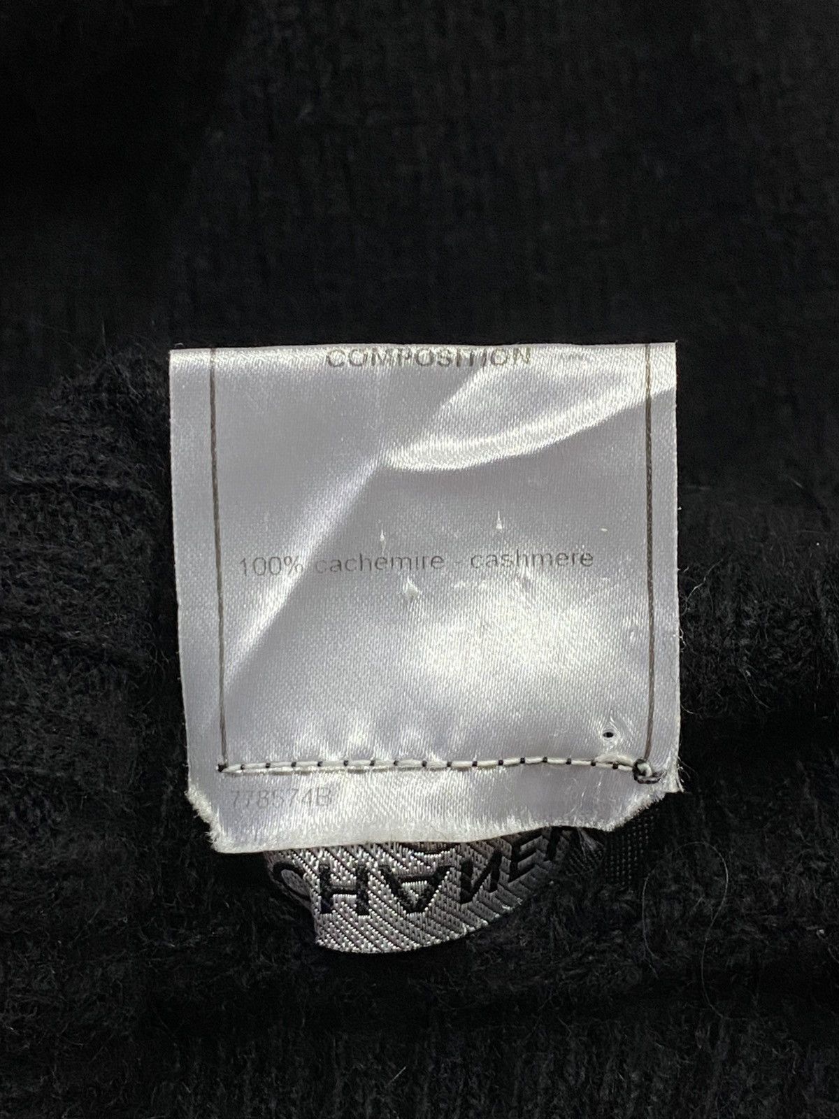 Chanel Chanel Black Cashmere High Neck Peak Sweater Size M / US 6-8 / IT 42-44 - 10 Thumbnail