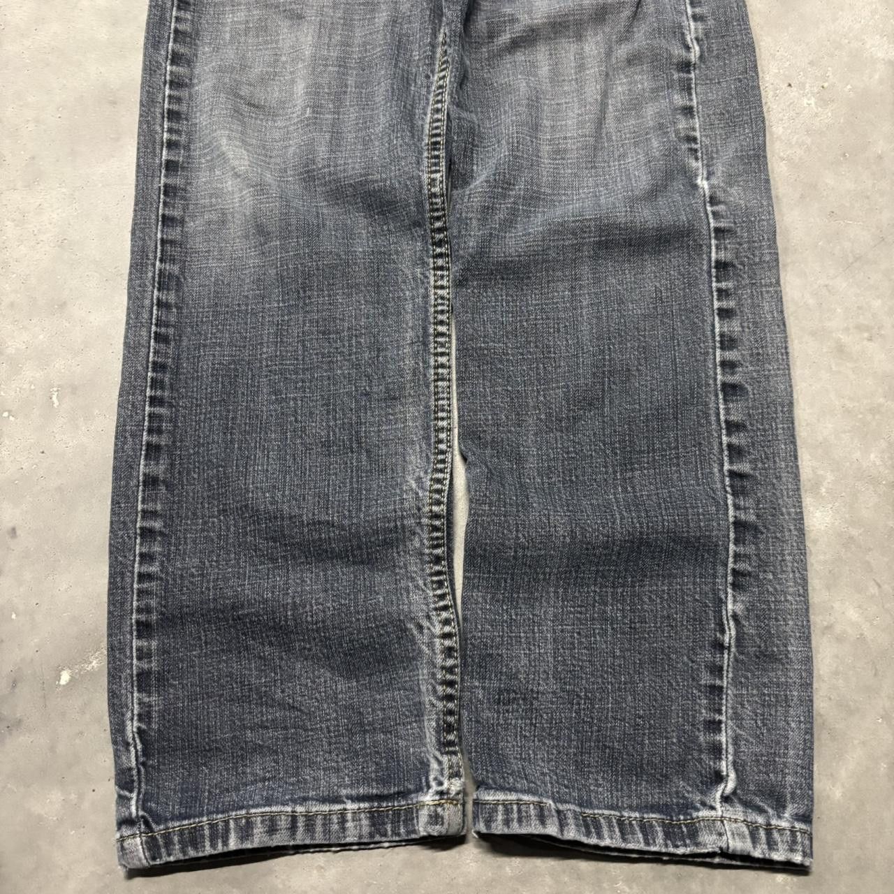 Levi's × Vintage Crazy Vintage Y2K/2000s Grunge Faded Dark Wash Levi’s Denim Jeans! Size US 28 / EU 44 - 6 Thumbnail