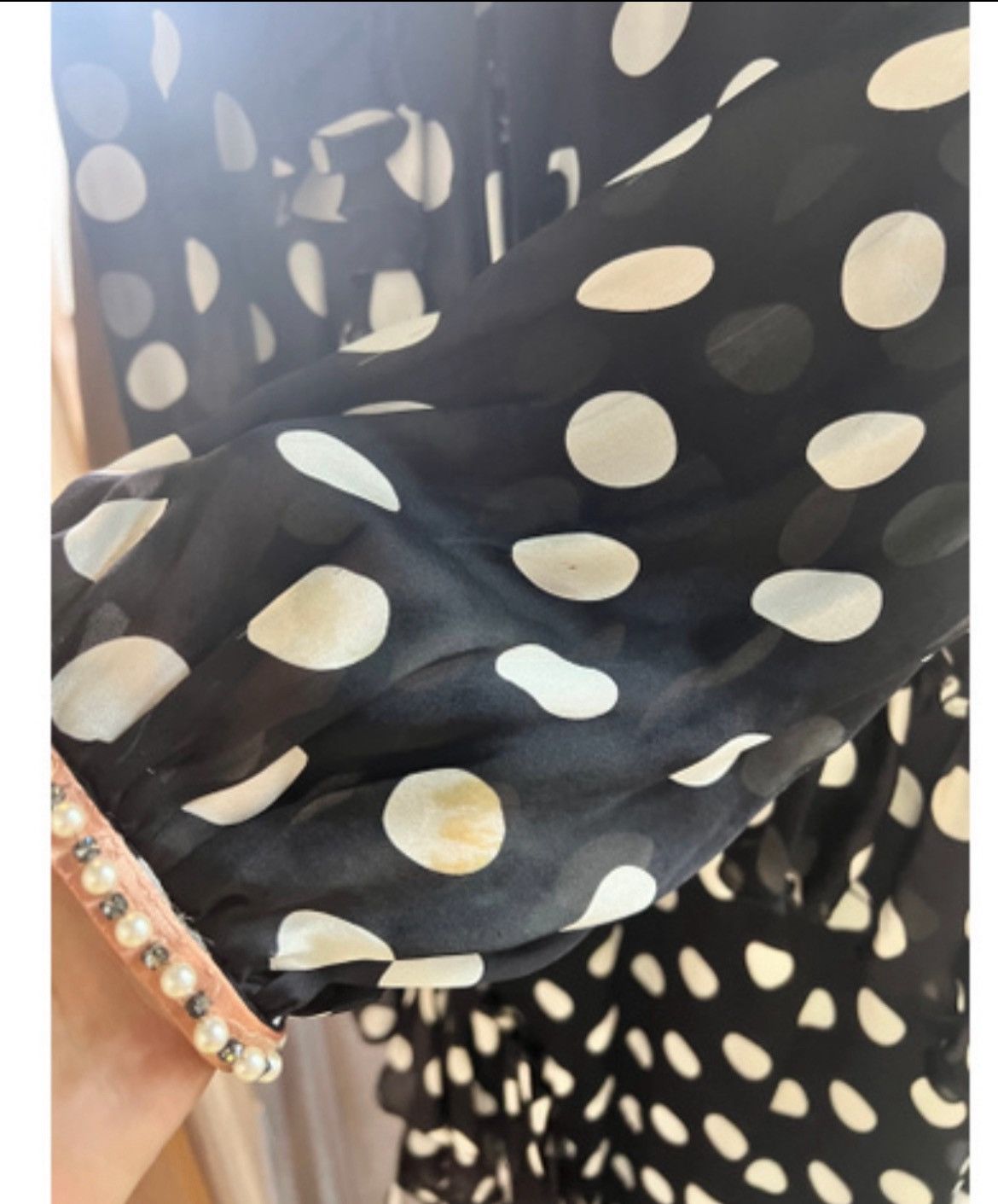 Gucci Gucci Resort 2017 Runway Sheer Polka Dot Ruffle Maxi Dress Size M / US 6-8 / IT 42-44 - 10 Thumbnail