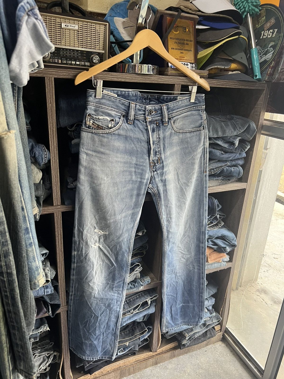 Diesel 🔥Vintage Diesel Safado Distressed Denim Size US 32 / EU 48 - 6 Thumbnail