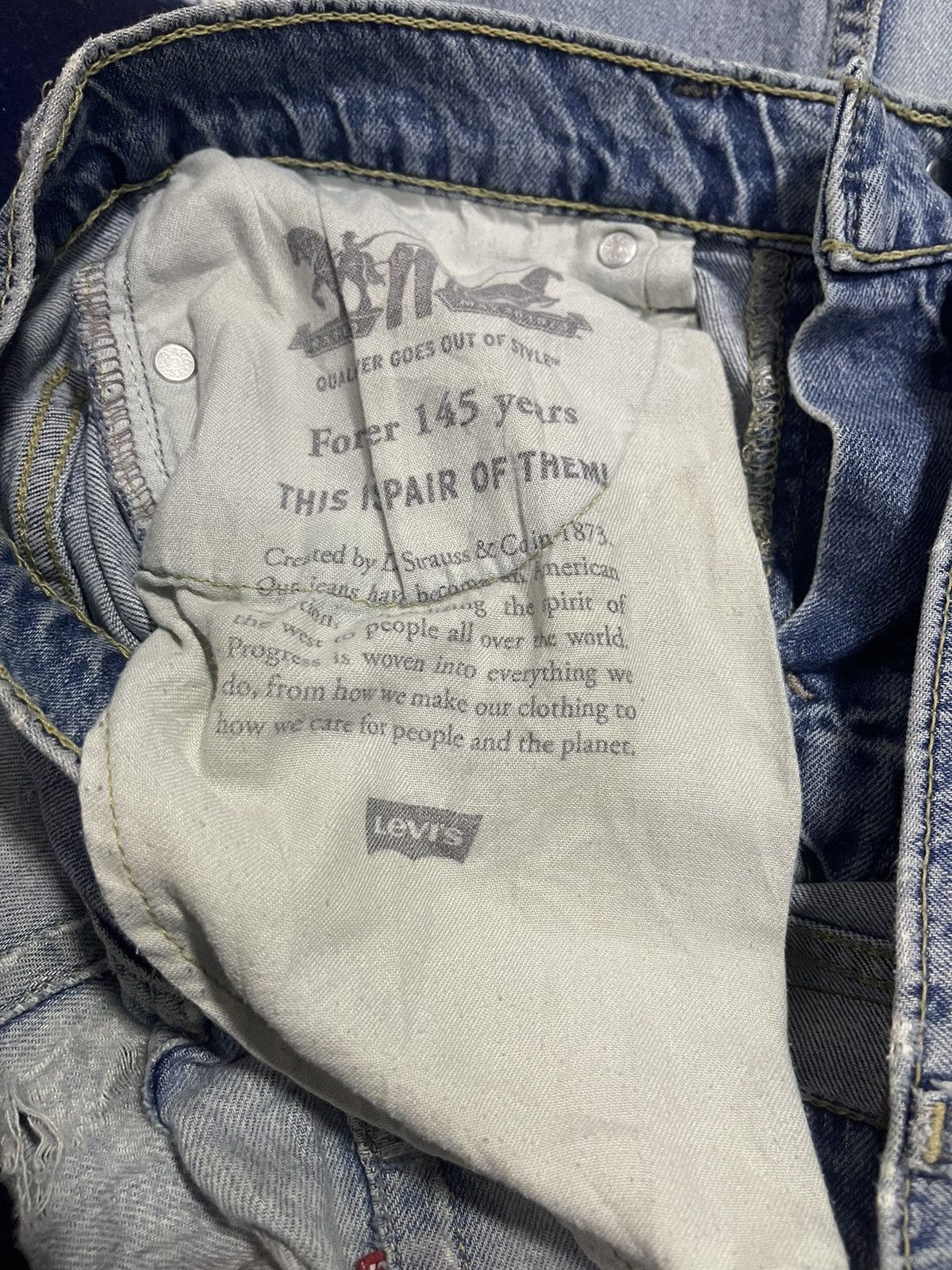 Levi's Levi’s Lot 502 Distressed Jeans (14) Size US 31 - 12 Thumbnail