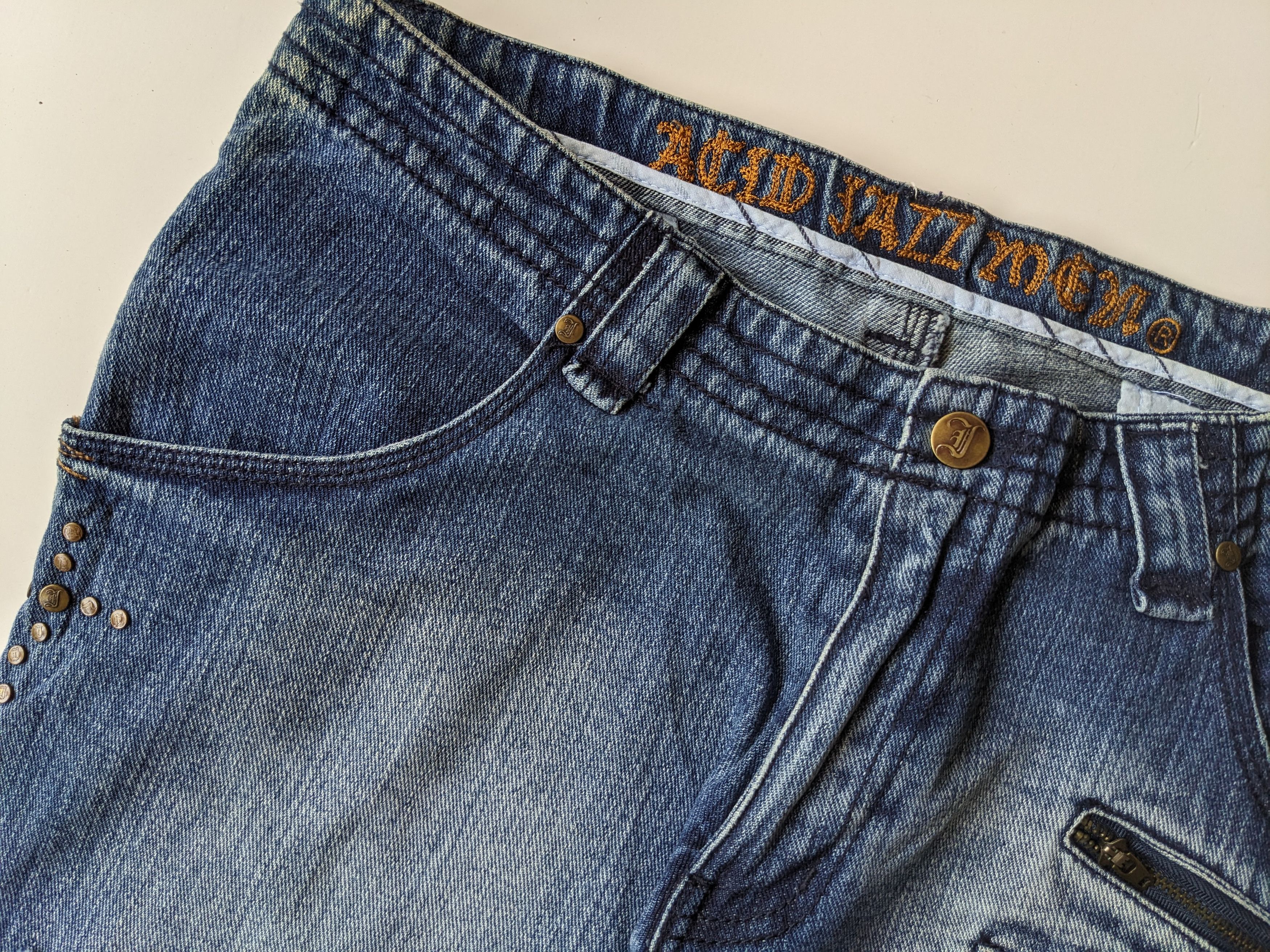 GOSTAR DE FUGA × If Six Was Nine × Japanese Brand Acid Jazz Men patchwork clawmark jeans Size US 33 - 8 Thumbnail