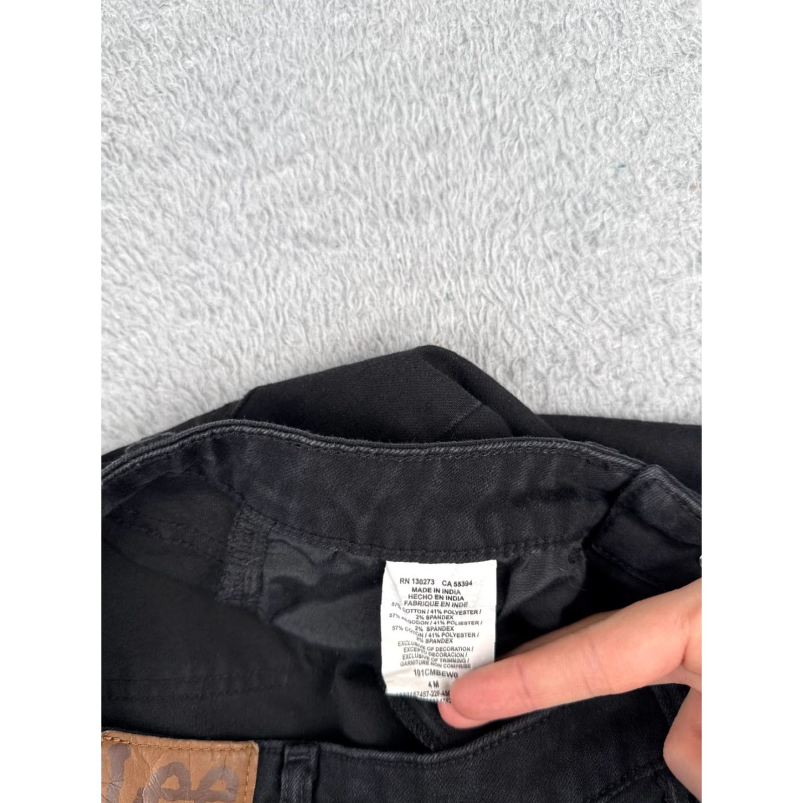 Lee Lee Jeans Women 4 Black Denim Bootcut Mid Rise Regular Fit Cotton 27x31 Jeans Size 27" / US 4 / IT 40 - 7 Thumbnail