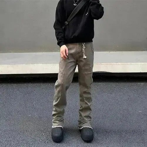 Japanese Brand Men's flared jeans y2k Size US 32 / EU 48 - 4 Thumbnail
