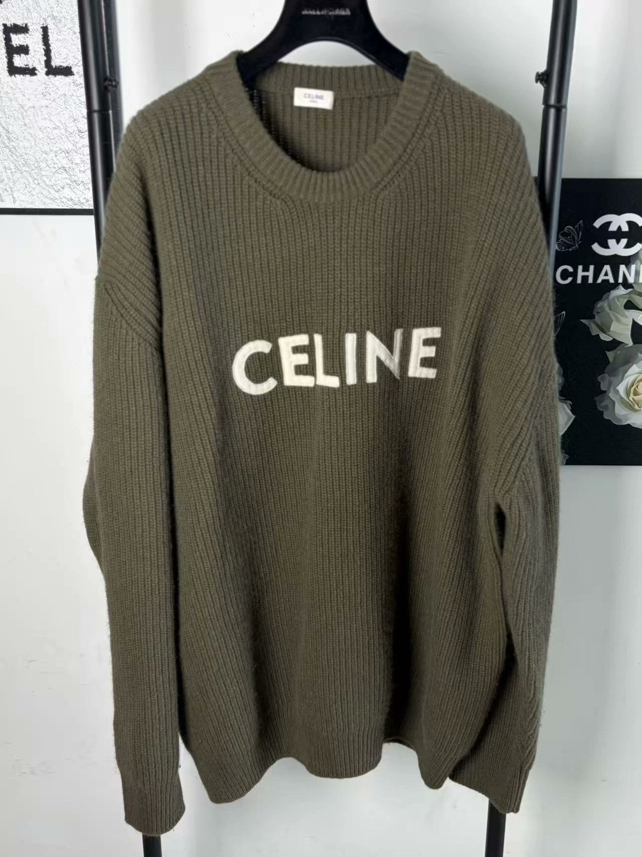Celine Celine Knit Wool White Sweater m Men Size US M / EU 48-50 / 2 - 1 Thumbnail