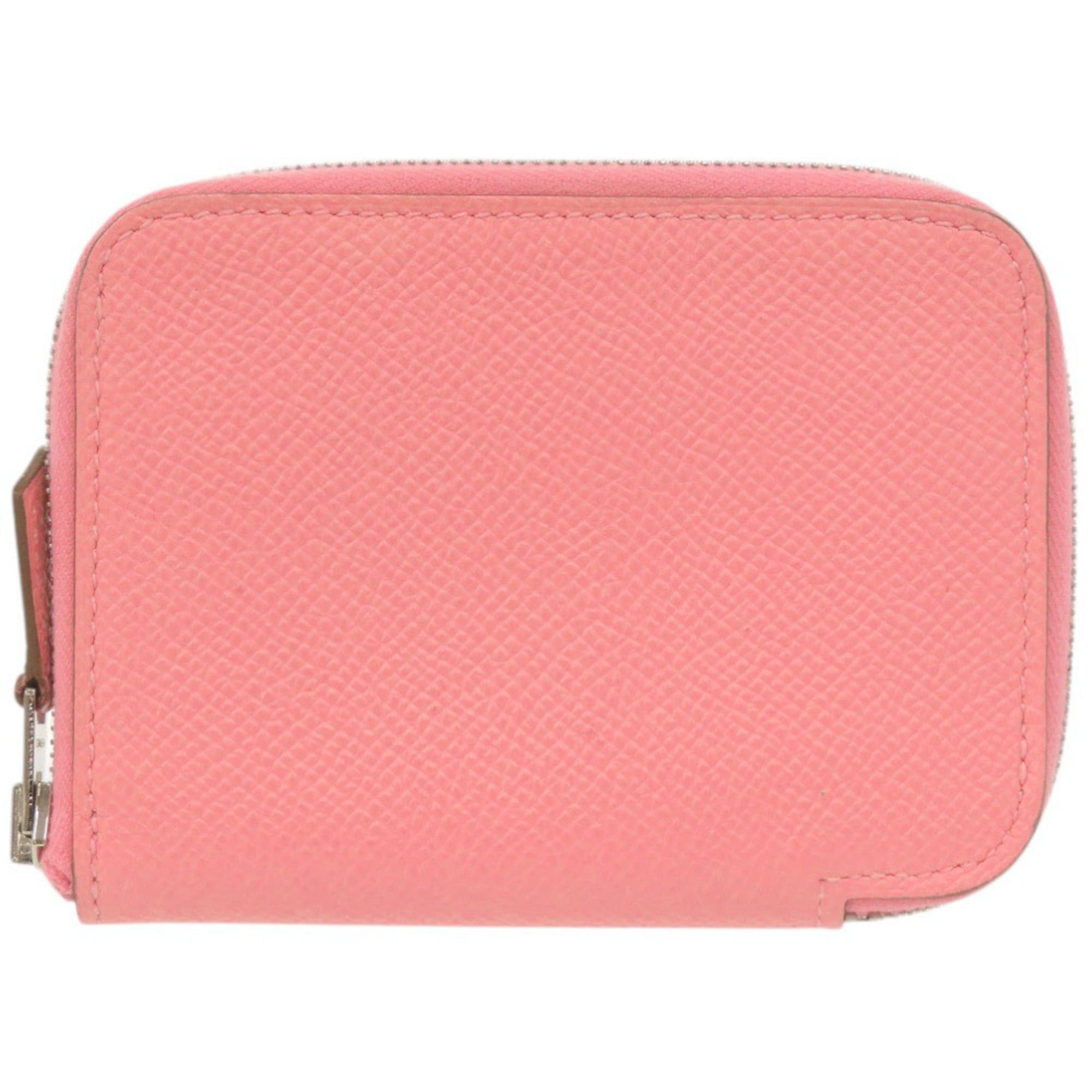 Hermes Excellent condition Hermes Azap Mini wallet, Veau Epsom leather, Rose Confetti finish, silver hardware, Y stamp (2020 production), coin case, wallet 1078HERMES Size ONE SIZE - 1 Thumbnail