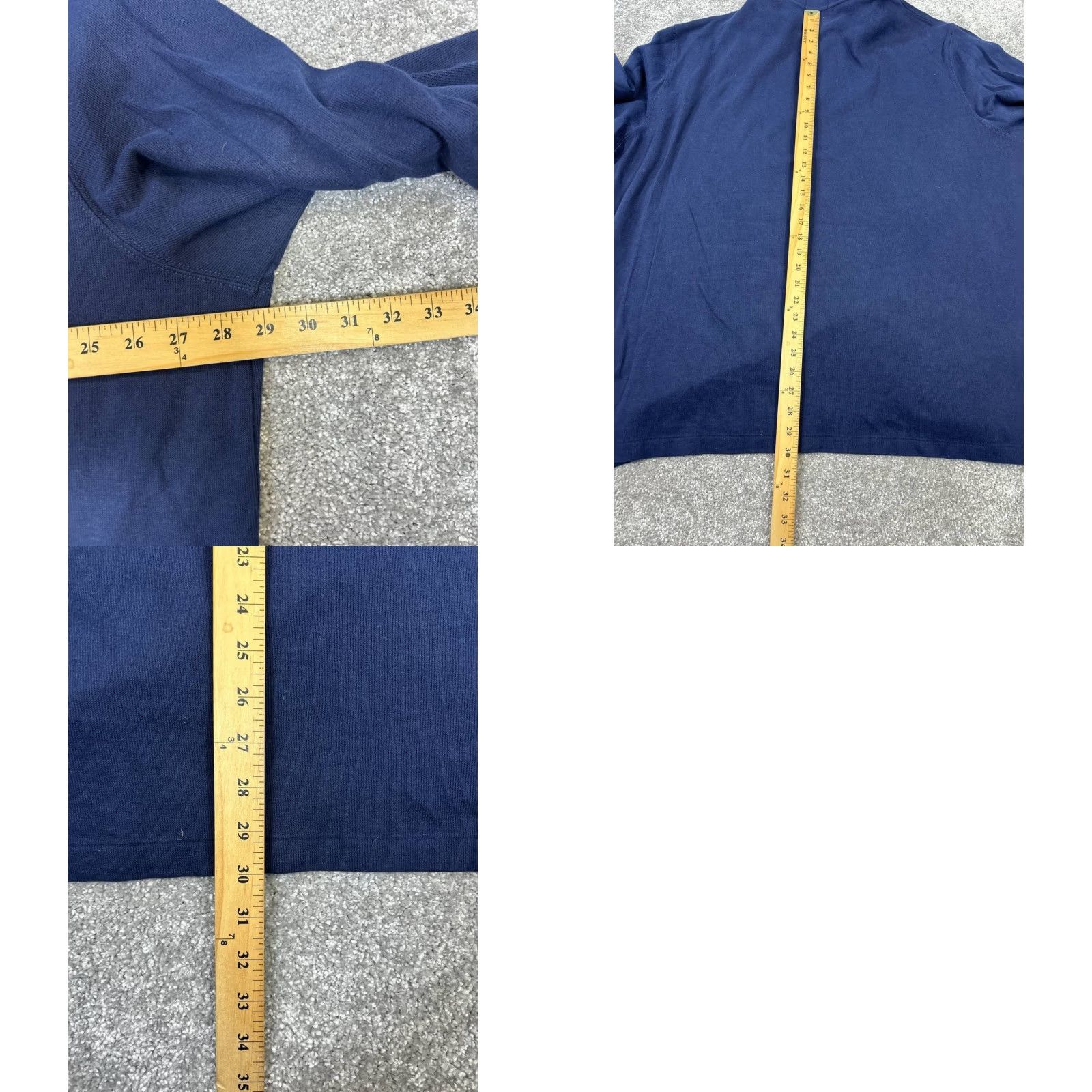 Polo Ralph Lauren Polo Ralph Lauren Sweater Mens 2XL Blue Cotton Quarter Zip Pullover Knit Mock Neck Logo Regular Size Type Sweater Size US XXL / EU 58 / 5 - 9 Thumbnail