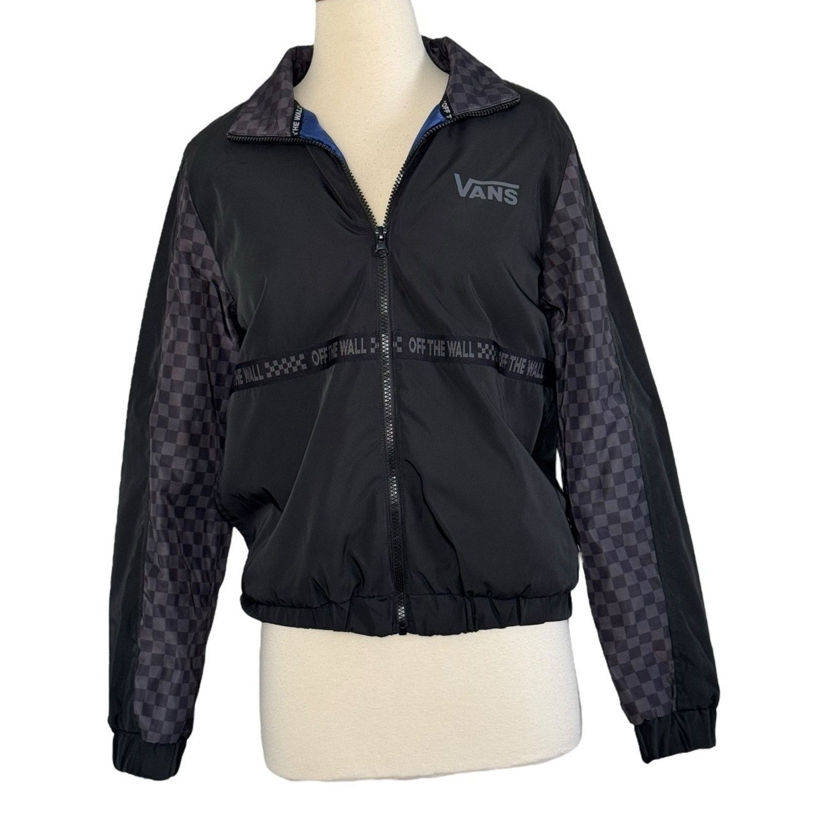 Vans VANS BMX Urban Remix Checkerboard Puffer Bomber Jacket Sz XS Size XS / US 0-2 / IT 36-38 - 4 Thumbnail