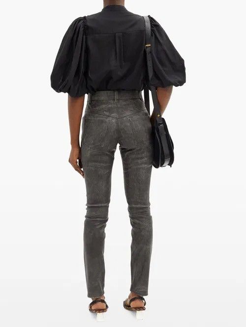Isabel Marant Isabel Marant Étoile Taro Trousers Lamb Leather Pants Size 26" / US 2 / IT 38 - 2 Thumbnail
