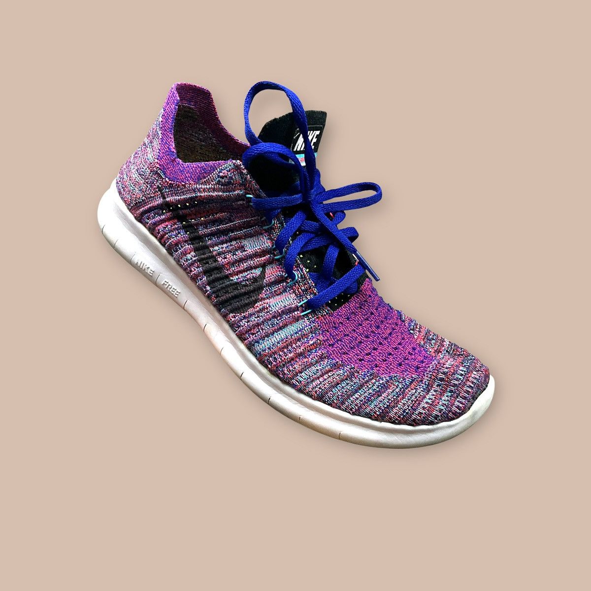 Nike Nike Free RN Flyknit "Concord Bright Crimson" Size US 9 / EU 42 - 12 Thumbnail