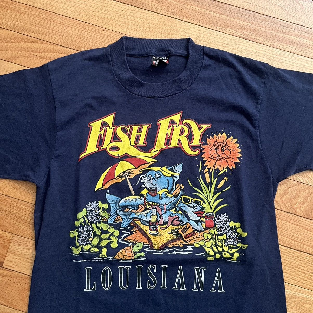 Vintage 1988 Fish Fry Tee Size US M / EU 48-50 / 2 - 2 Thumbnail
