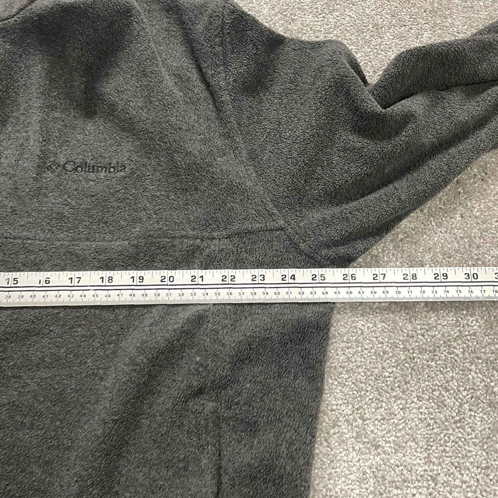 Vintage Columbia Fleece Jacket Mens XL Dark Gray Full Zip Pockets High Neck Outdoor Hike Jacket Size US XL / EU 56 / 4 - 7 Thumbnail