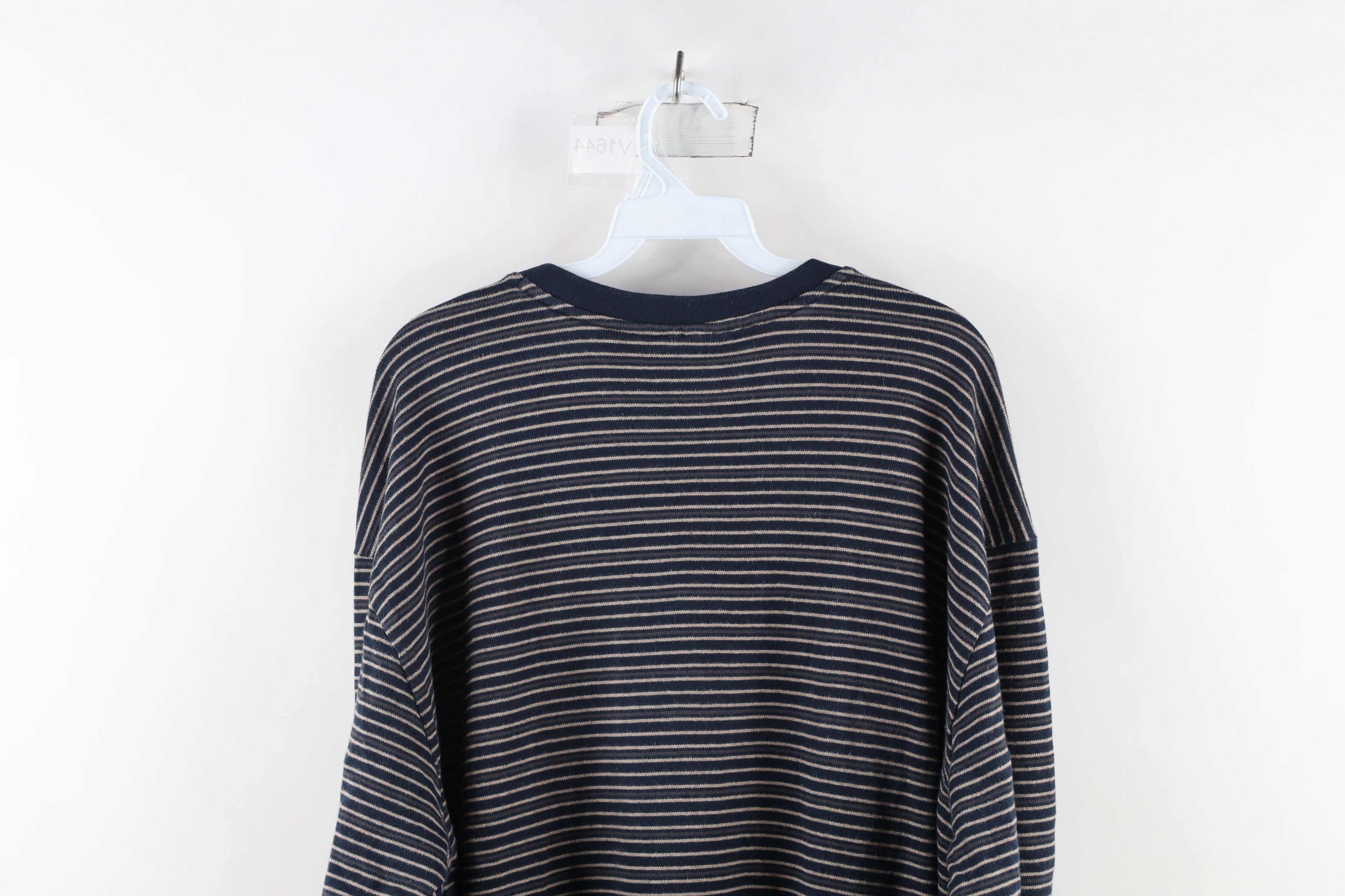 Vintage Vintage 90s Streetwear Knit Long Sleeve T-Shirt Cotton Size US XXL / EU 58 / 5 - 7 Thumbnail