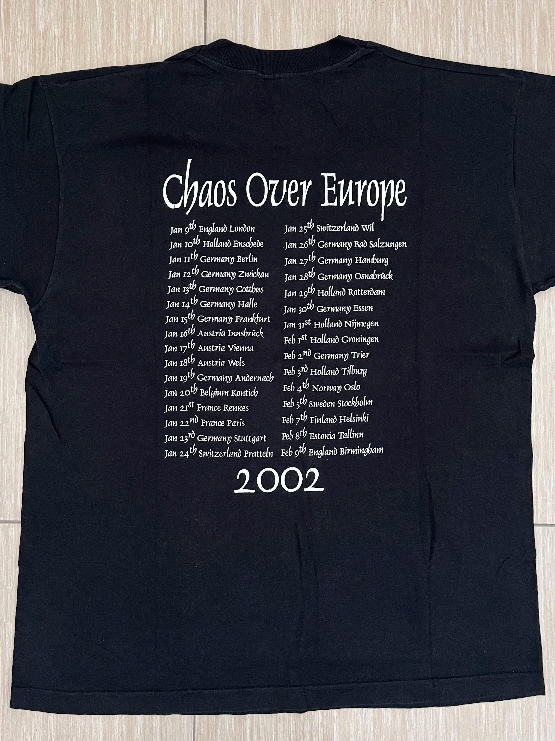 Band Tees Vintage 2002 BENEDICTION "Chaos Over Europe" Band T-shirt Size US L / EU 52-54 / 3 - 2 Thumbnail