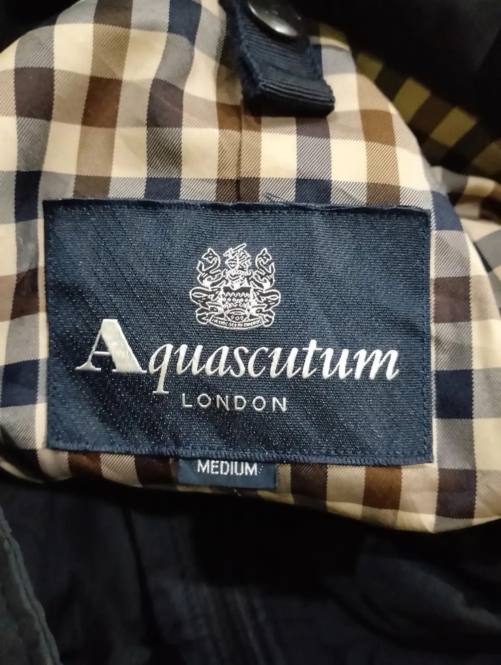 Aquascutum Aquascutum London Overcoat Zipper Button Leather Part Size US M / EU 48-50 / 2 - 13 Thumbnail