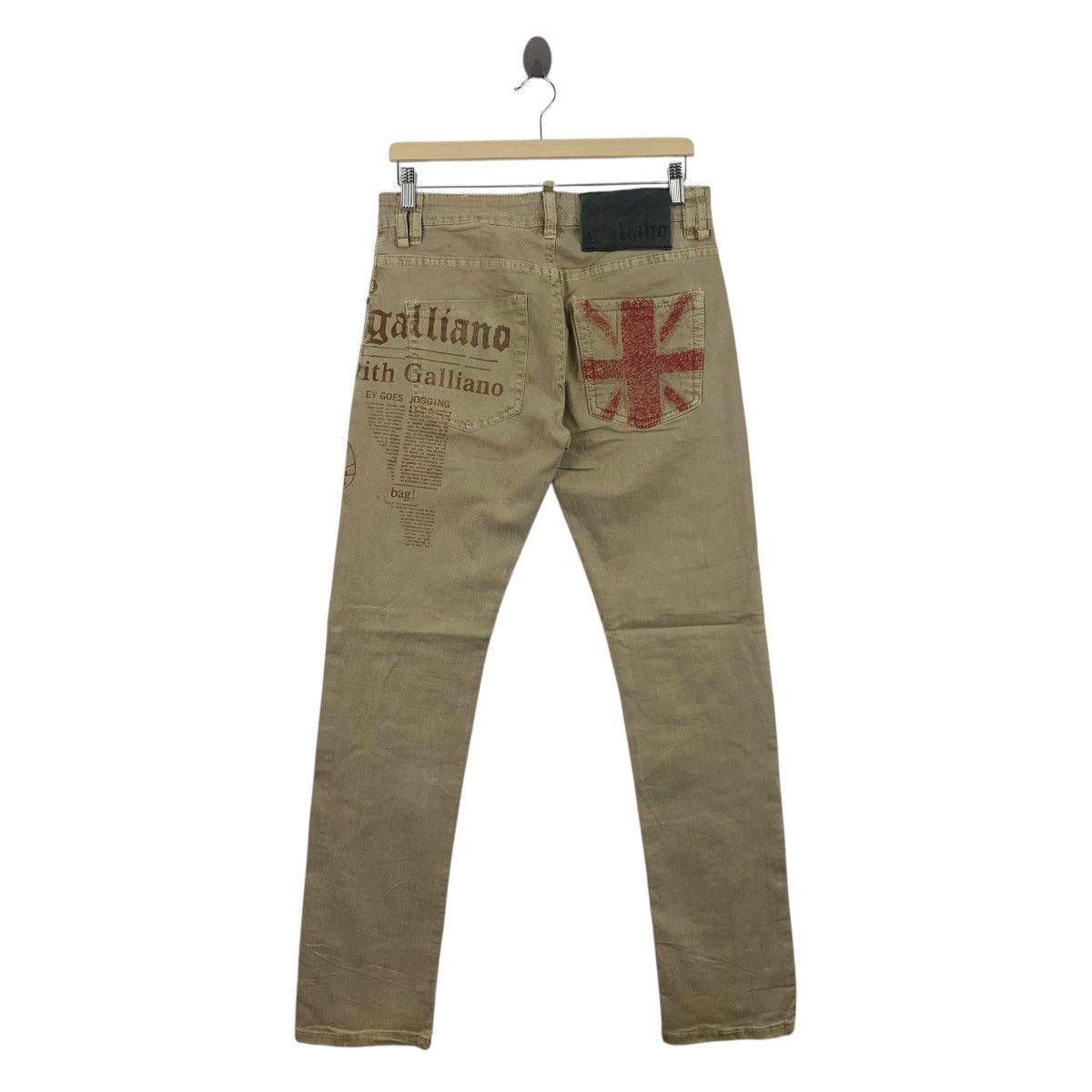 Designer × John Galliano JOHN GALLIANO newspaper printed goes jogging designer jeans Size US 31 - 4 Thumbnail