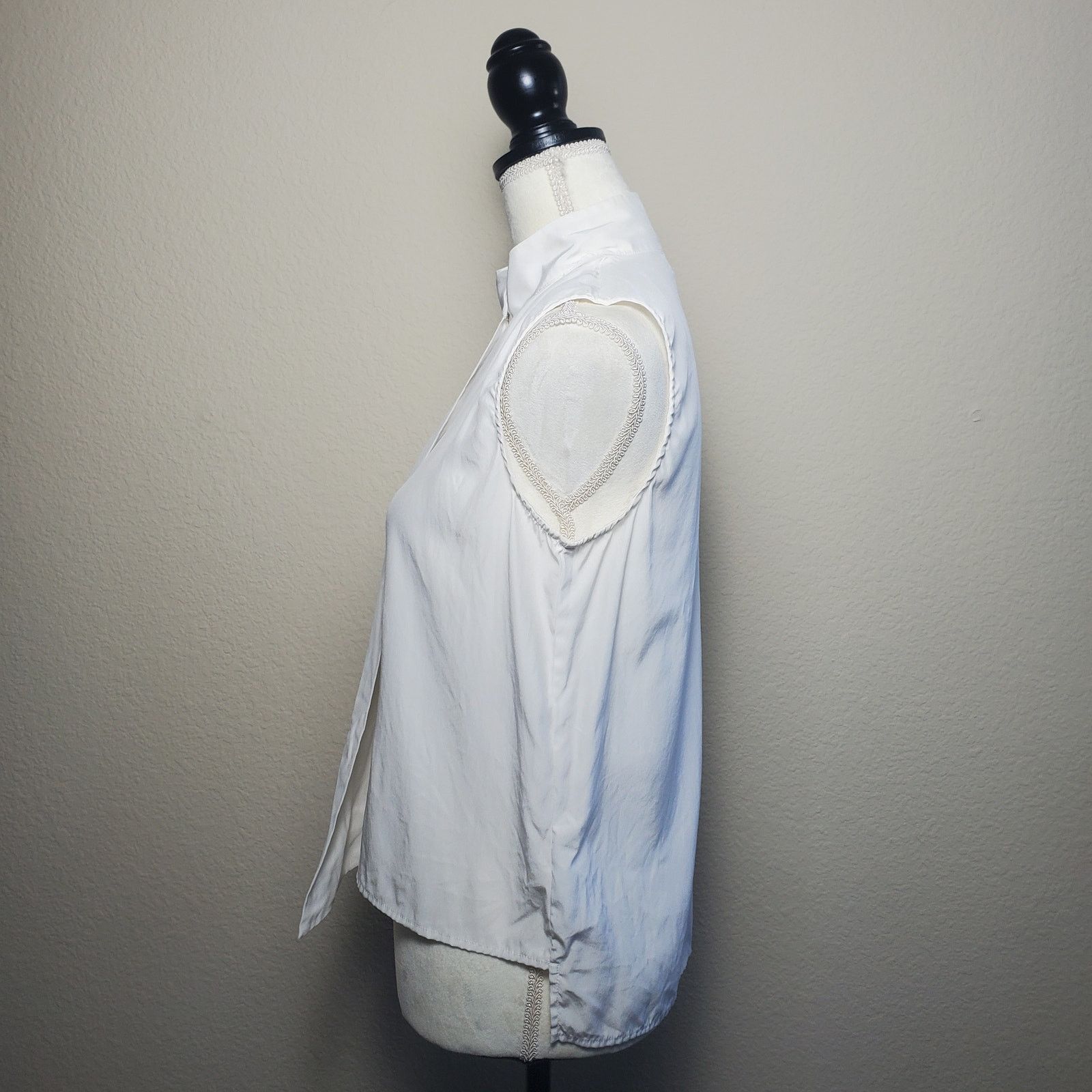 Frame Frame White Silk Tank Top Small Size L / US 10 / IT 46 - 5 Thumbnail