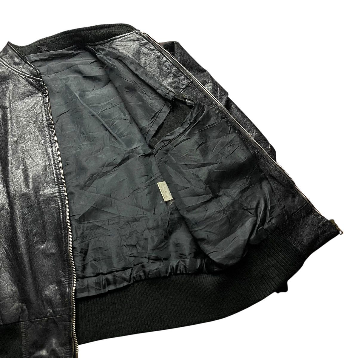 14th Addiction VINTAGE DISTRESSED JAPANESE GENUNE LEATHER BOMBER JACKET Size US L / EU 52-54 / 3 - 3 Thumbnail