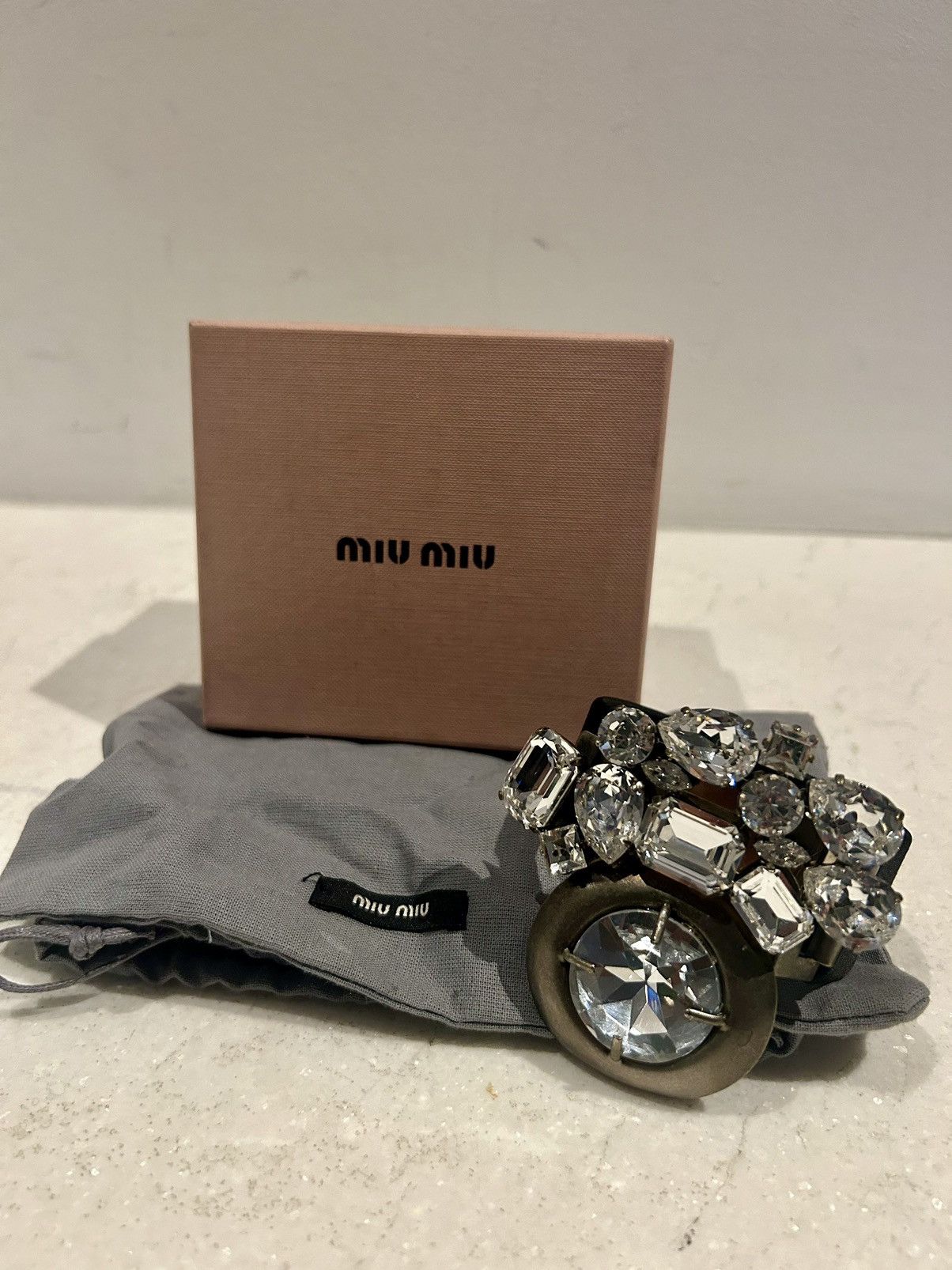 Miu Miu Stunning Miu Miu crystal cuff bracelet. New in box. Size ONE SIZE - 9 Thumbnail