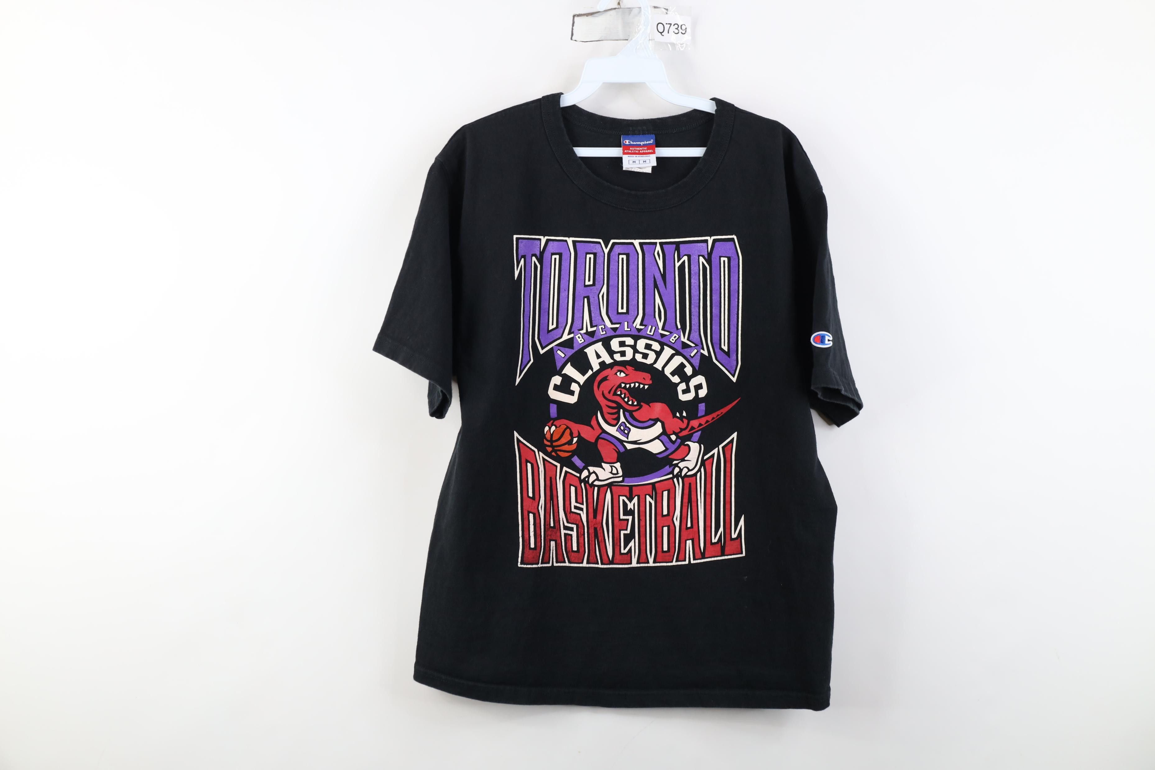 Champion Vintage 90s Y2K Champion Toronto Raptors Basketball T-Shirt Size US M / EU 48-50 / 2 - 1 Thumbnail
