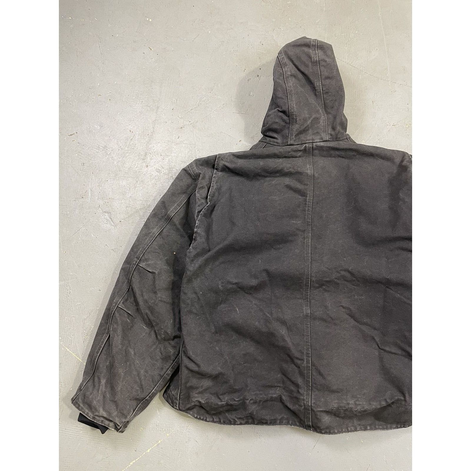 Carhartt Vintage boxy black fleece lined carhartt hooded jacket 3XL Size US XXL / EU 58 / 5 - 10 Thumbnail