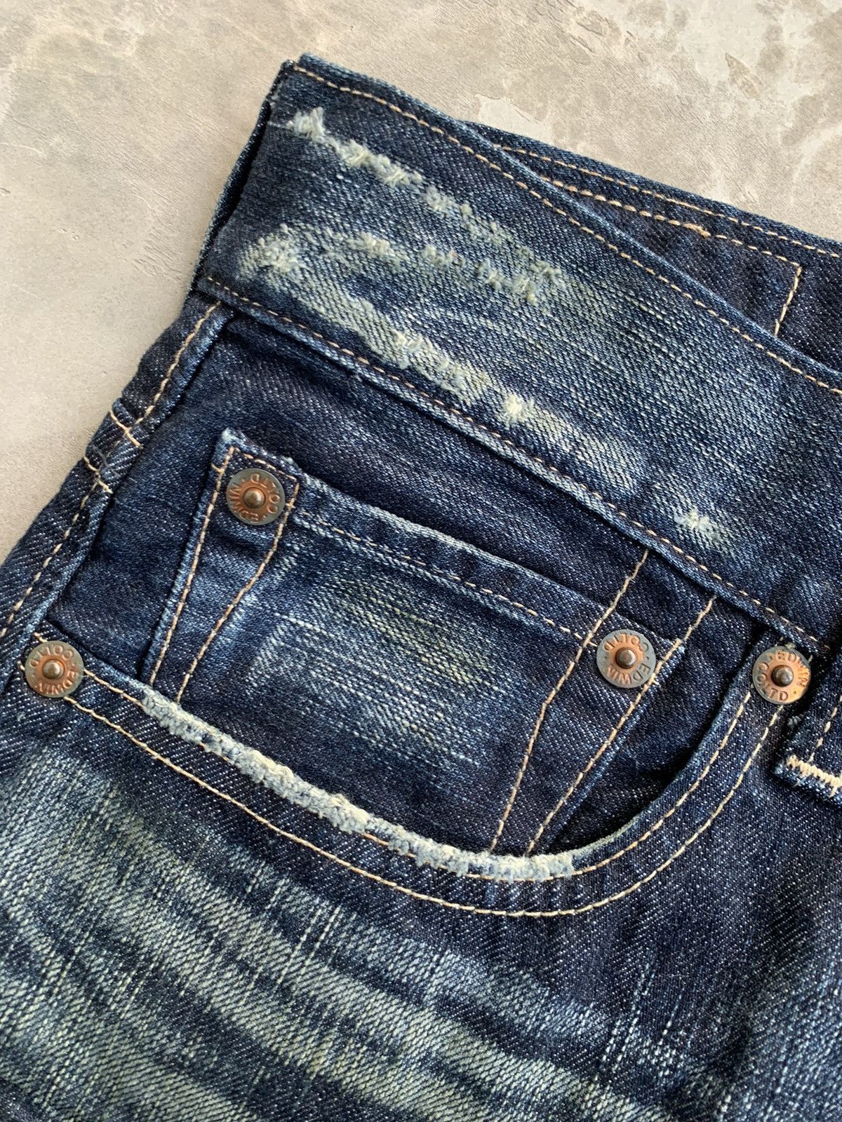 Edwin × Japanese Brand × Vintage Edwin Denim Blue Trip 503 Vintage Size US 34 / EU 50 - 7 Thumbnail